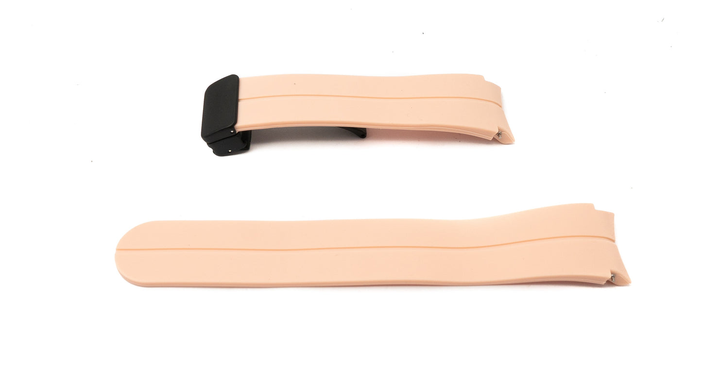 SYSTEM-S Armband 20 mm aus Silikon für Samsung Galaxy Watch 5 4 Smartwatch in Pink