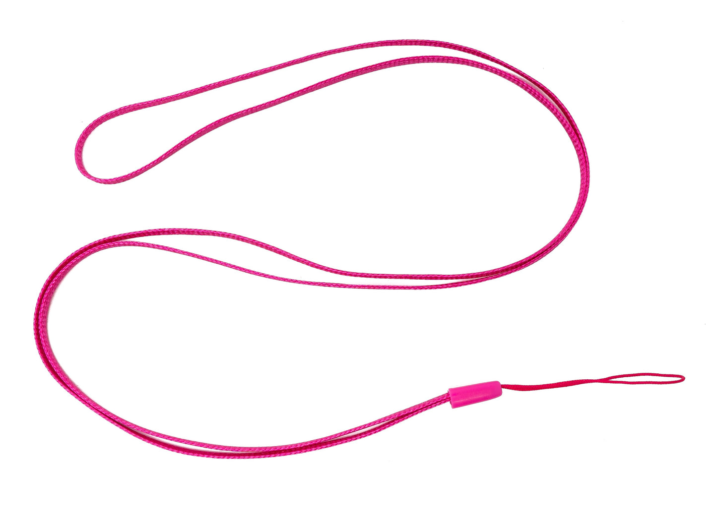 SYSTEM-S 5x Neck Strap Lanyard with Loop in Pink for Smartphone MP3 Player