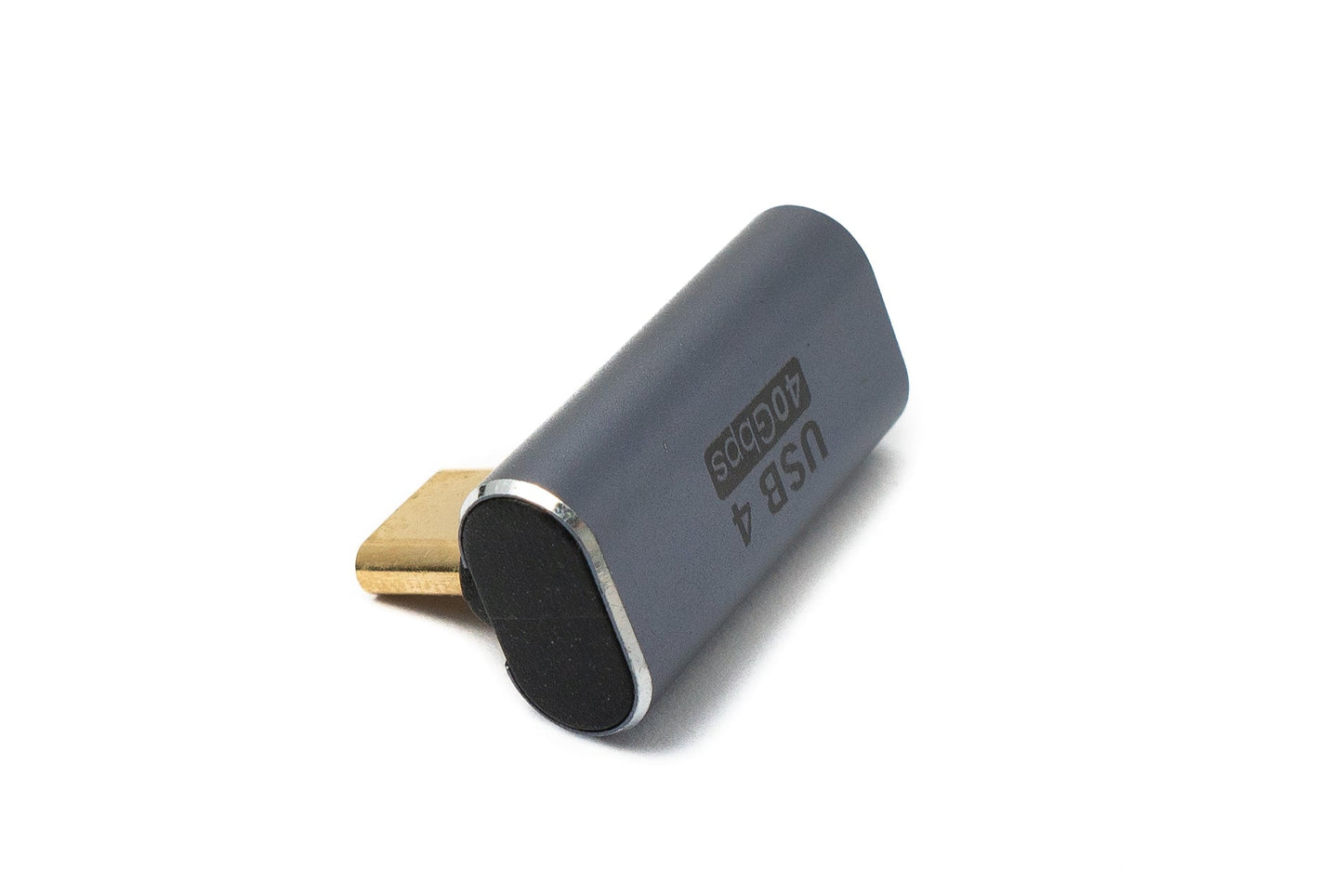 SYSTEM-S USB4 USB Adapter Typ C Stecker zu Buchse 40 Gbit/s Winkel USB 4.0 für macOS