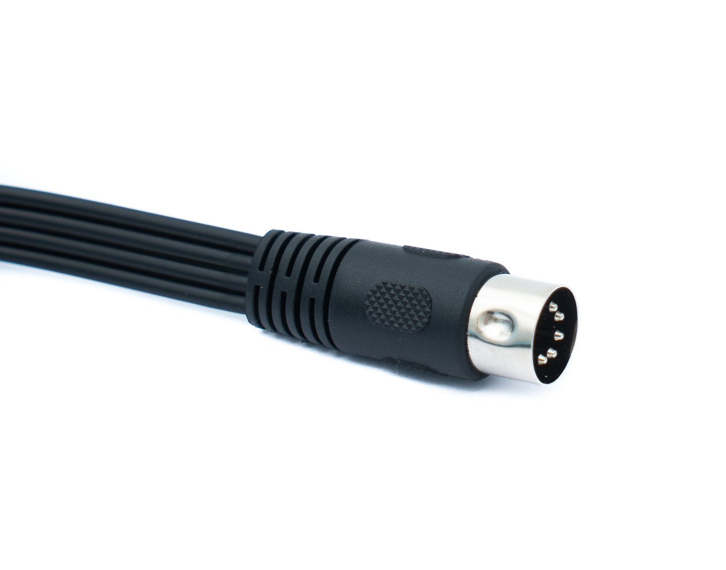 SYSTEM-S Cinch 4 RCA Kabel 150 cm Stecker zu DIN 5 polig Stecker Stereo Schwarz