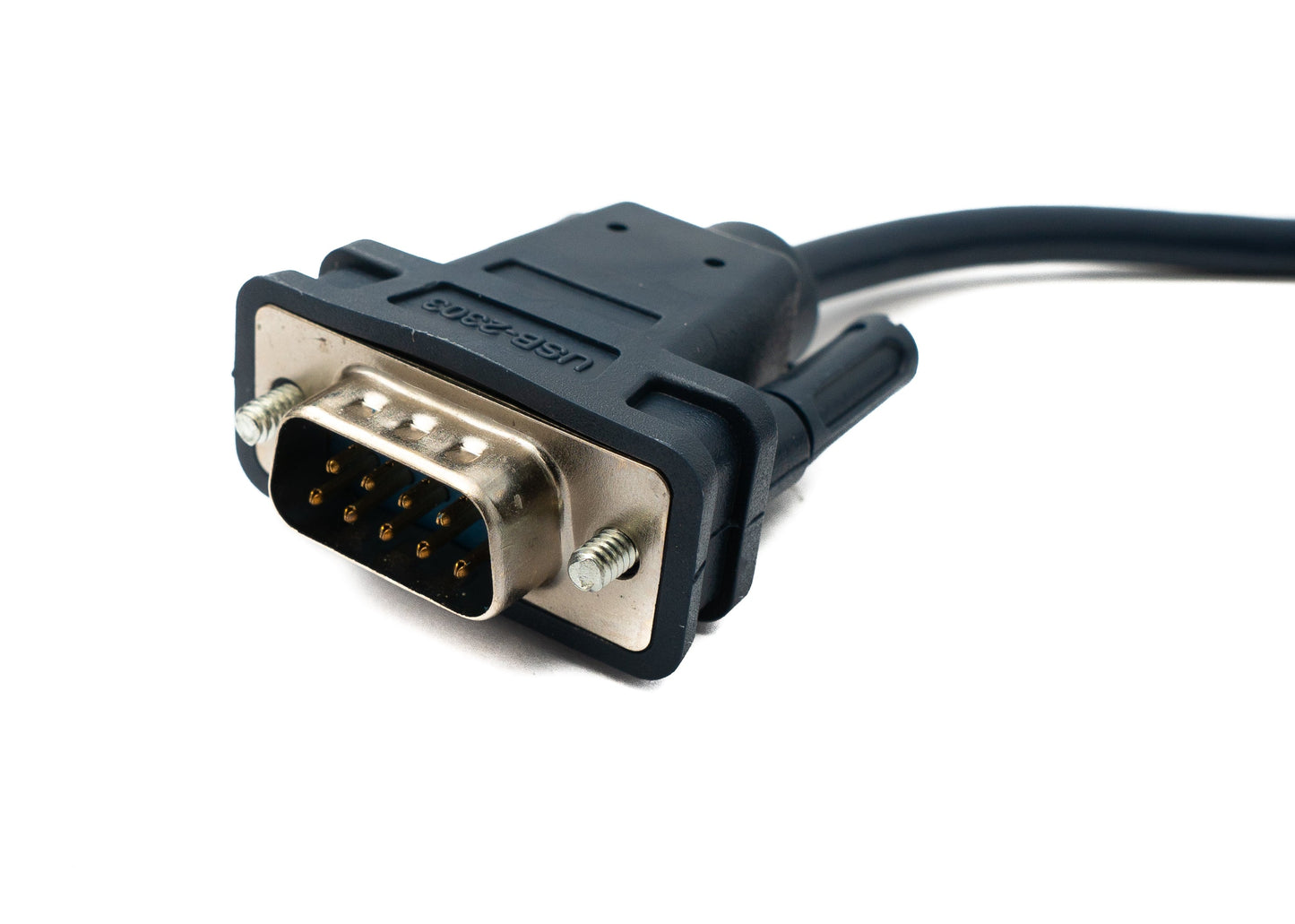 SYSTEM-S USB 2.0 cable 200 cm Type A male to RS232 DB9 female in black
