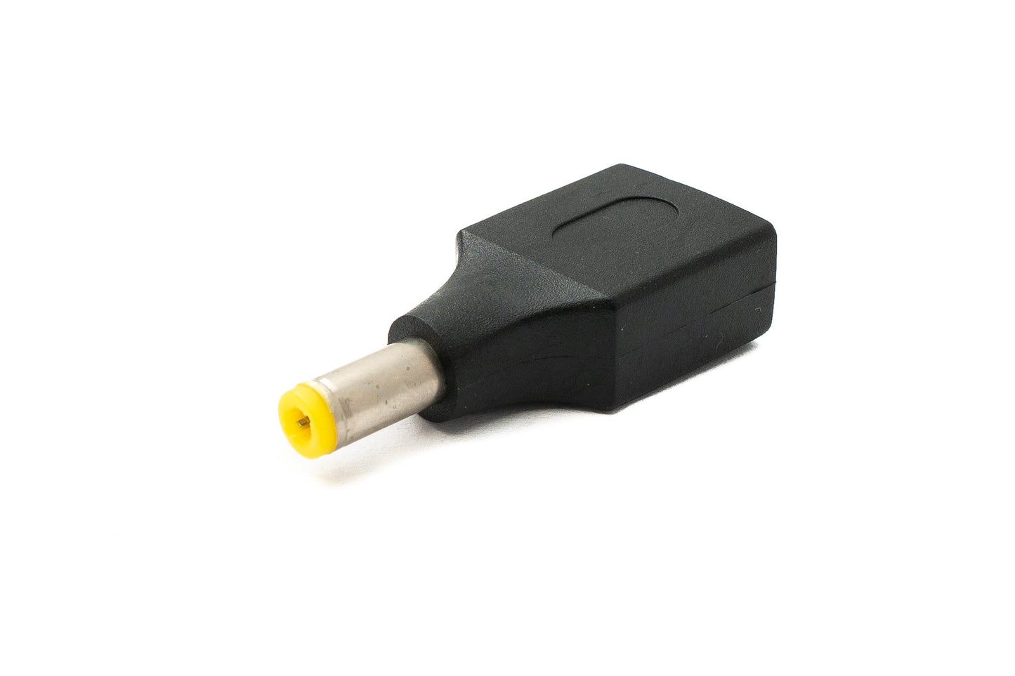 SYSTEM-S DC Adapter 20V 5,5 x 2,5 Stecker zu USB 2.0 Buchse Kabel in Schwarz