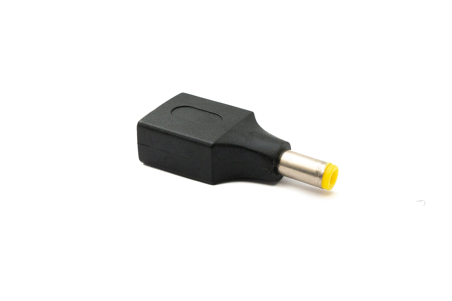 SYSTEM-S DC Adapter 20V 5,5 x 2,5 Stecker zu USB 2.0 Buchse Kabel in Schwarz