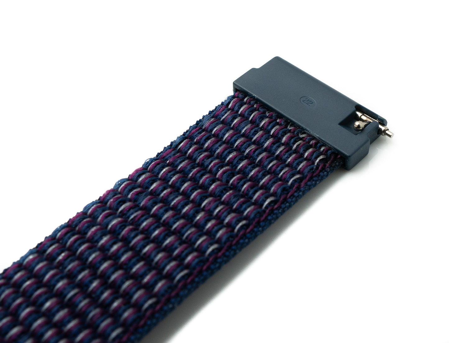 SYSTEM-S 22 mm nylon strap for Fitbit Versa 2 1 Lite Smartwatch in blue