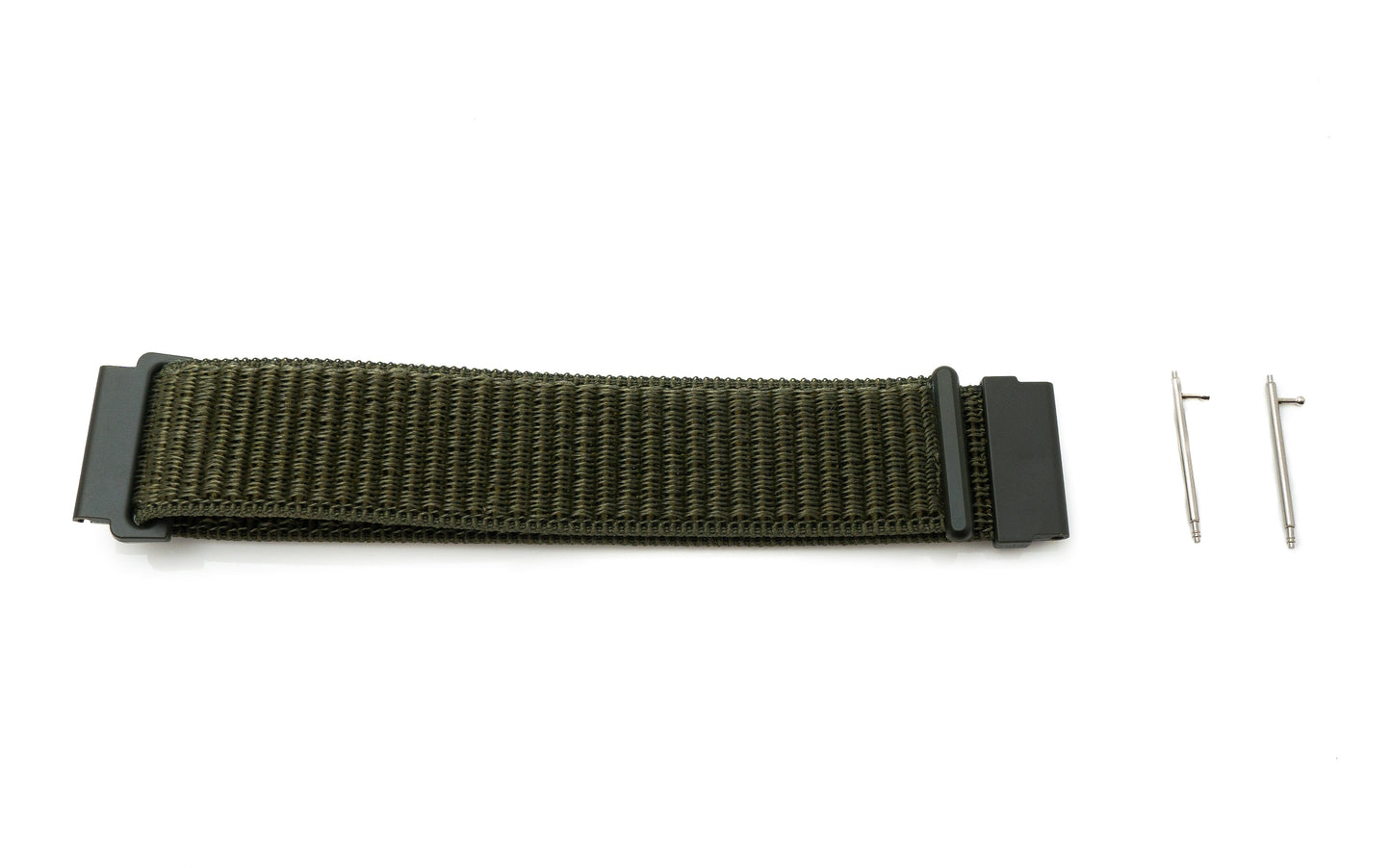 SYSTEM-S Armband 22 mm aus Nylon für für Fitbit Versa 2 1 Lite Smartwatch in Grün