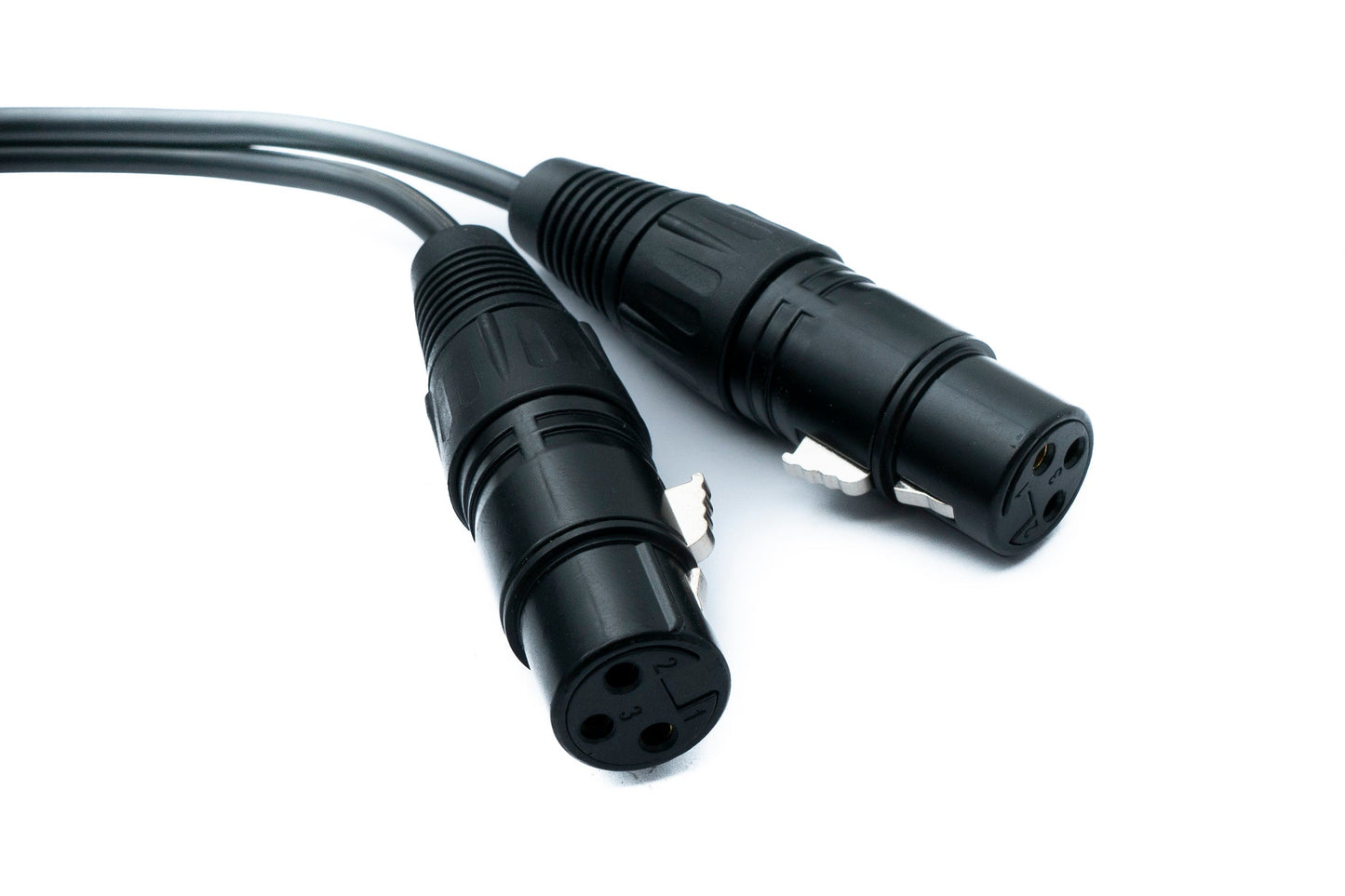 SYSTEM-S Audio XLR Kabel 100 cm 2x 3 polig Buchse zu 2x Cinch RCA 2 polig Stecker