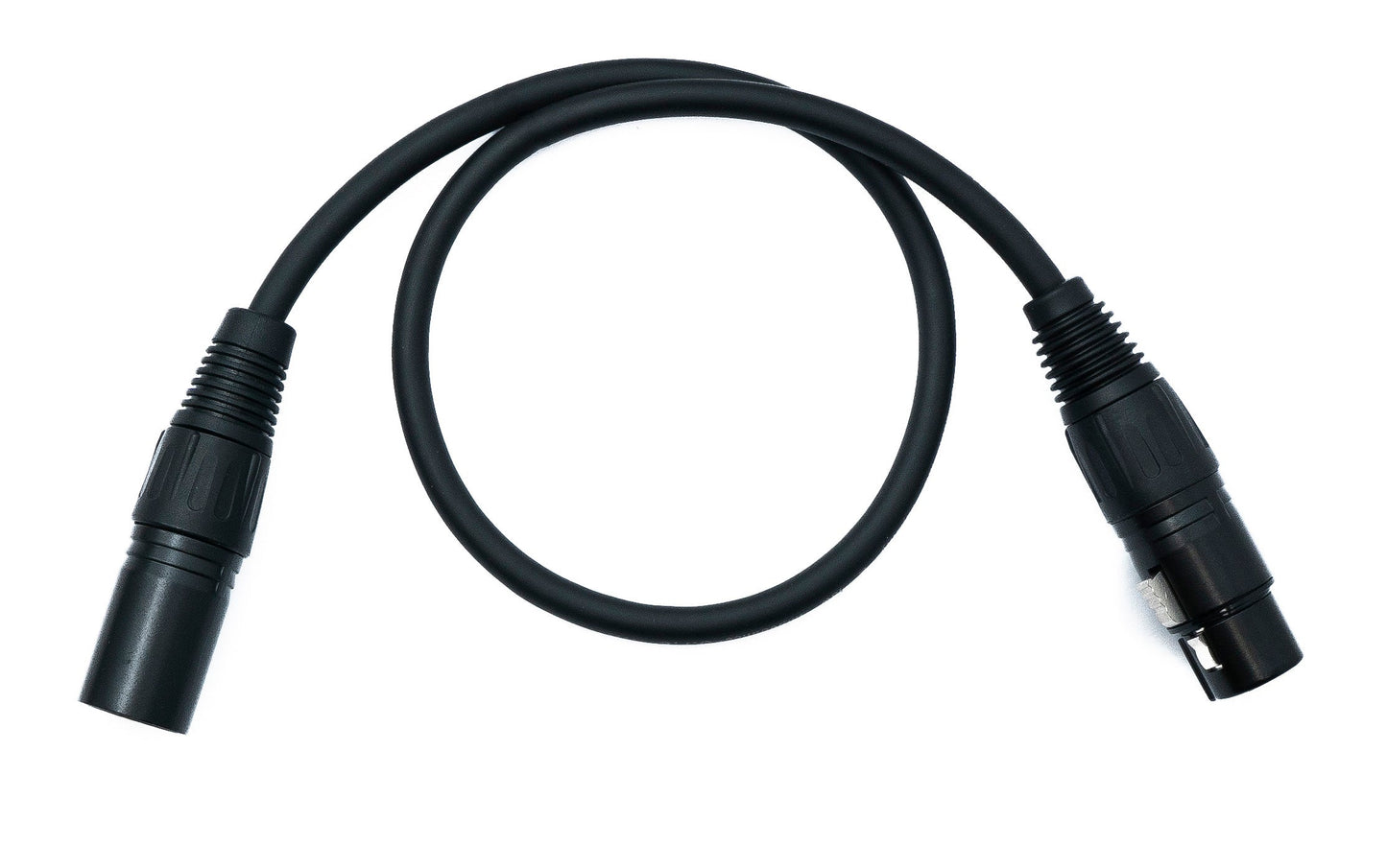 SYSTEM-S Audio XLR cable 100 cm 5-pin female to 3-pin male in black
