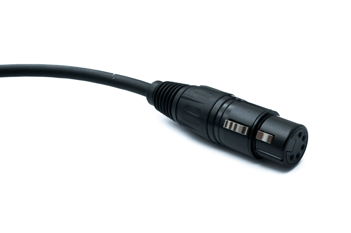 SYSTEM-S Audio XLR cable 100 cm 5-pin female to 3-pin male in black
