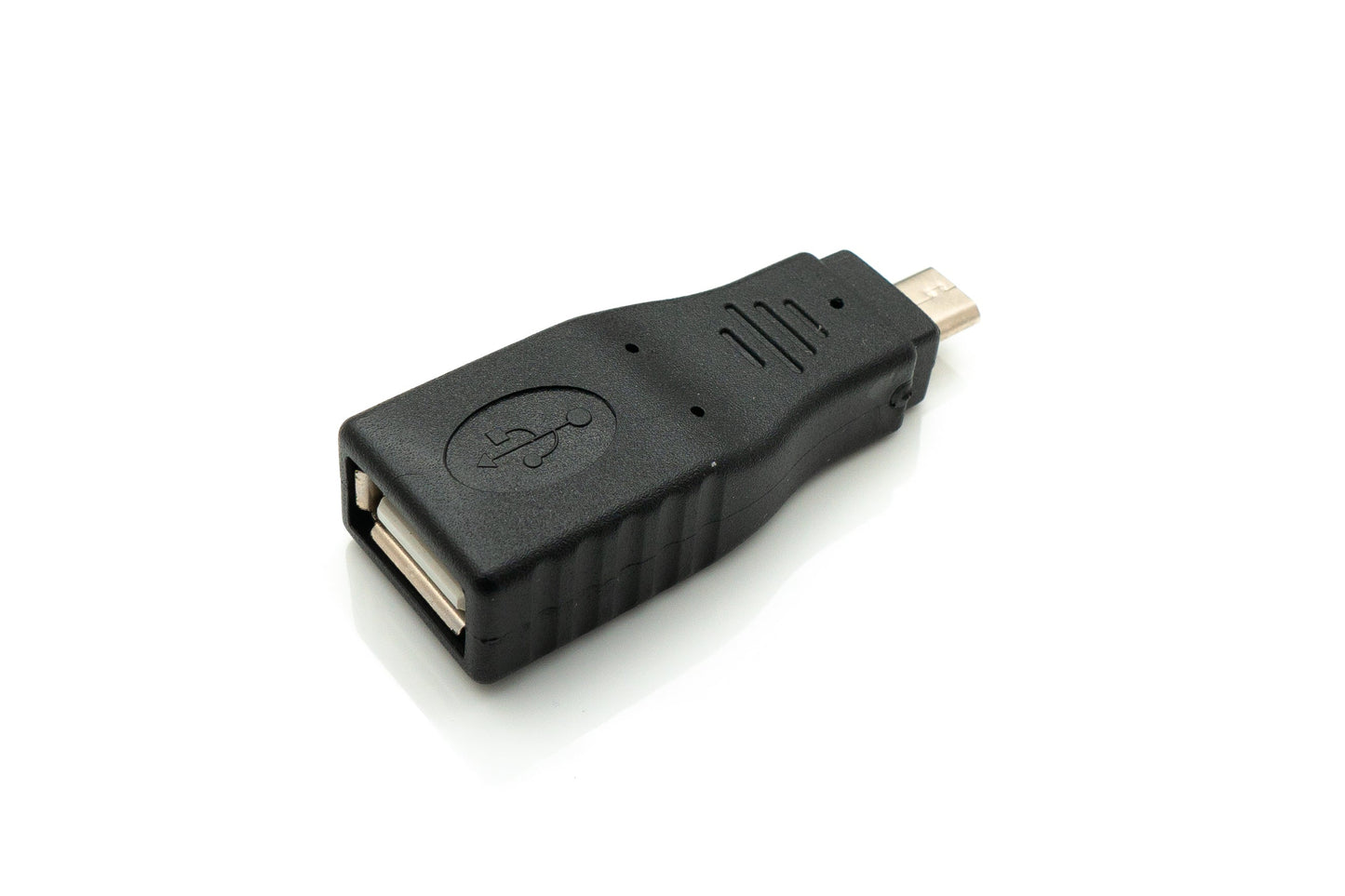 SYSTEM-S USB 2.0 Adapter Micro B male to Type A female cable in black