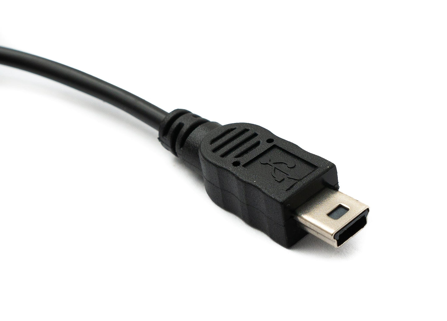 SYSTEM-S USB 2.0 Y Cable 30 cm Mini B Female to Male + Micro B Male Adapter Black