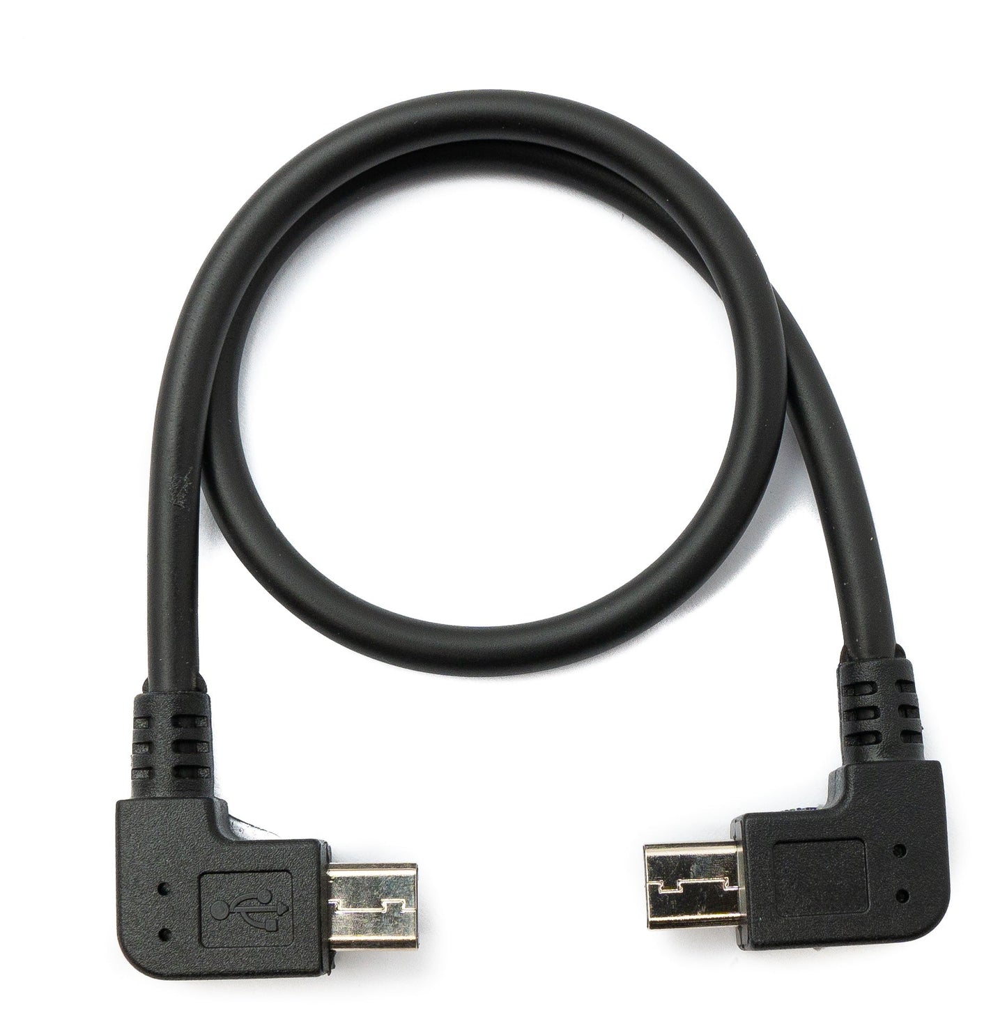 SYSTEM-S USB 2.0 cable 30 cm Micro B male to male in black