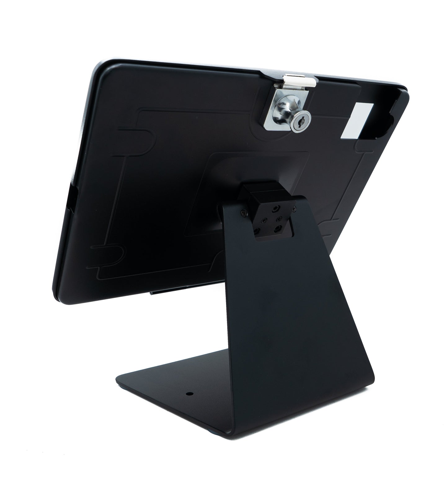 SYSTEM-S Tisch Halterung 180° Ständer abschließbar für iPad 10 Pro 11 Air 4 5 in Schwarz