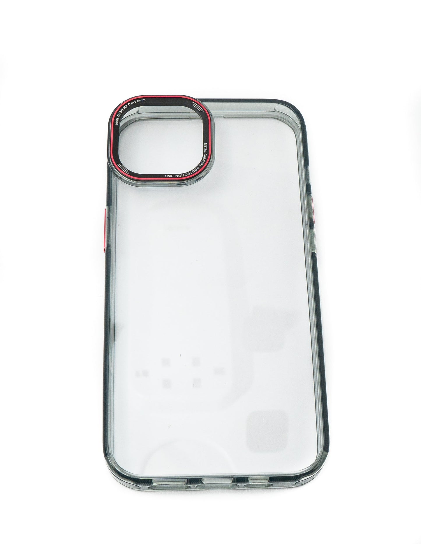 SYSTEM-S protective case shockproof made of TPU in black transparent case for iPhone 14