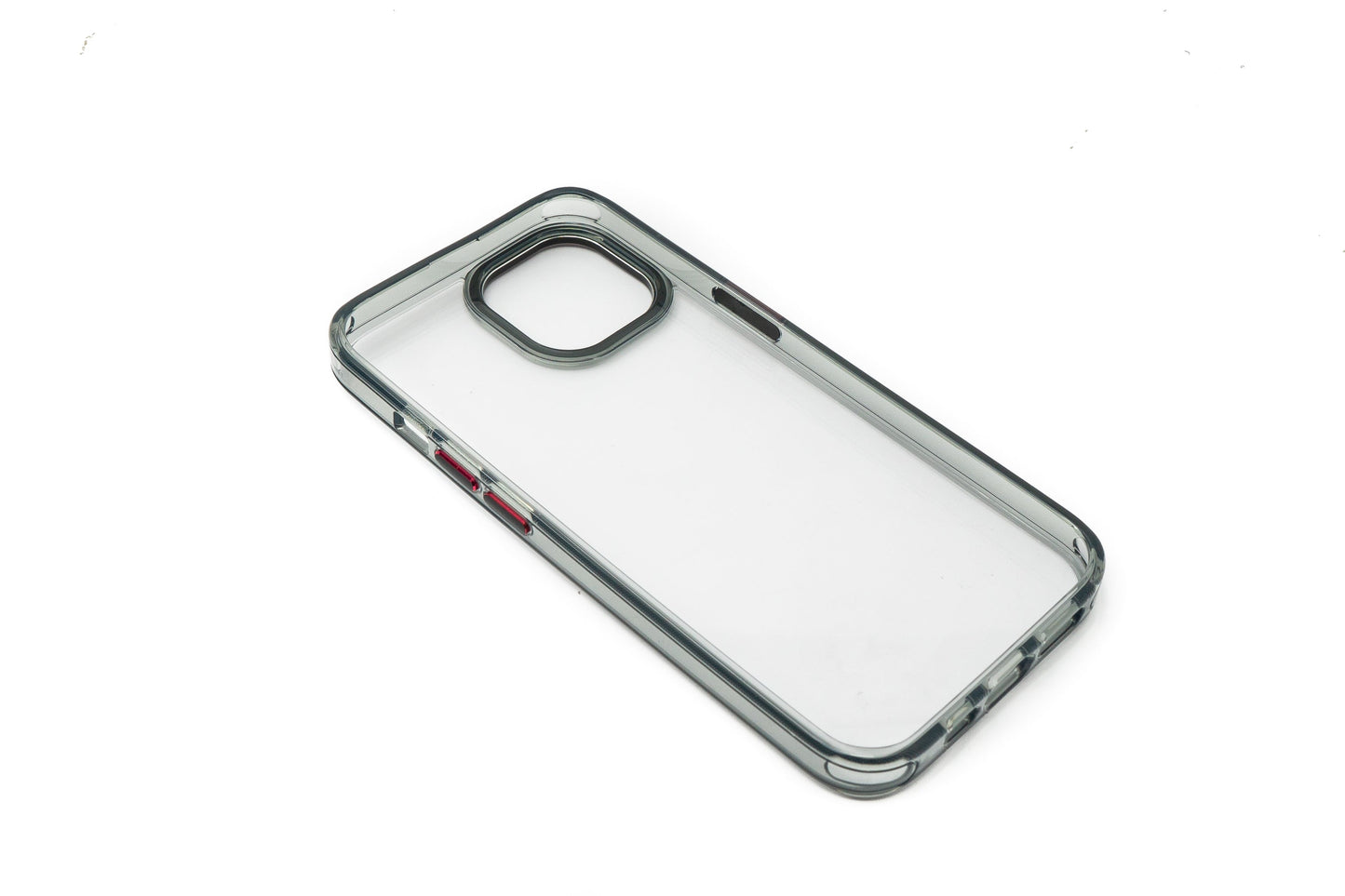 SYSTEM-S protective case shockproof made of TPU in black transparent case for iPhone 14