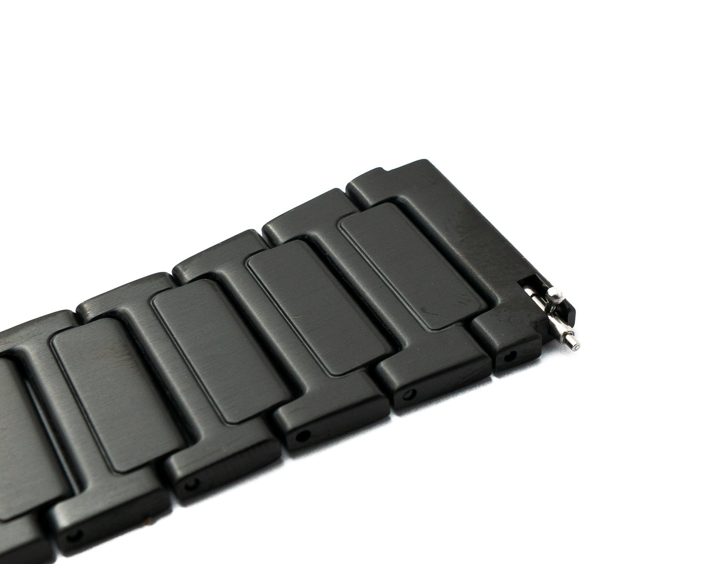 SYSTEM-S Armband 22 mm aus Titan mit Faltschließe für Huawei Smartwatch in Schwarz