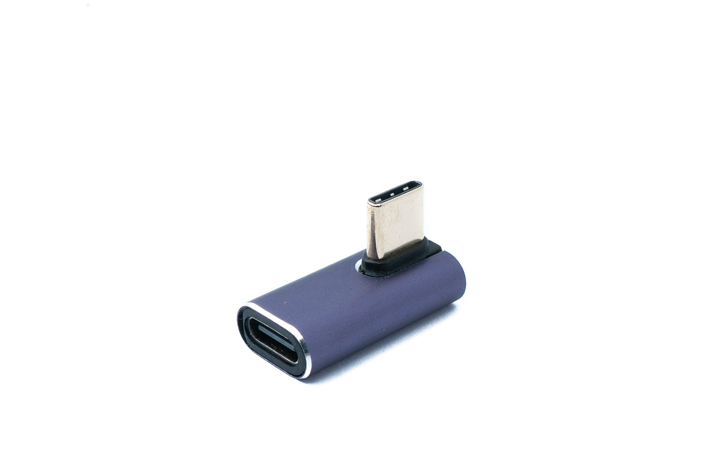 SYSTEM-S USB4 Adapter Typ C Stecker zu Buchse 40 Gbit/s USB 4.0 Winkel 240W Kabel