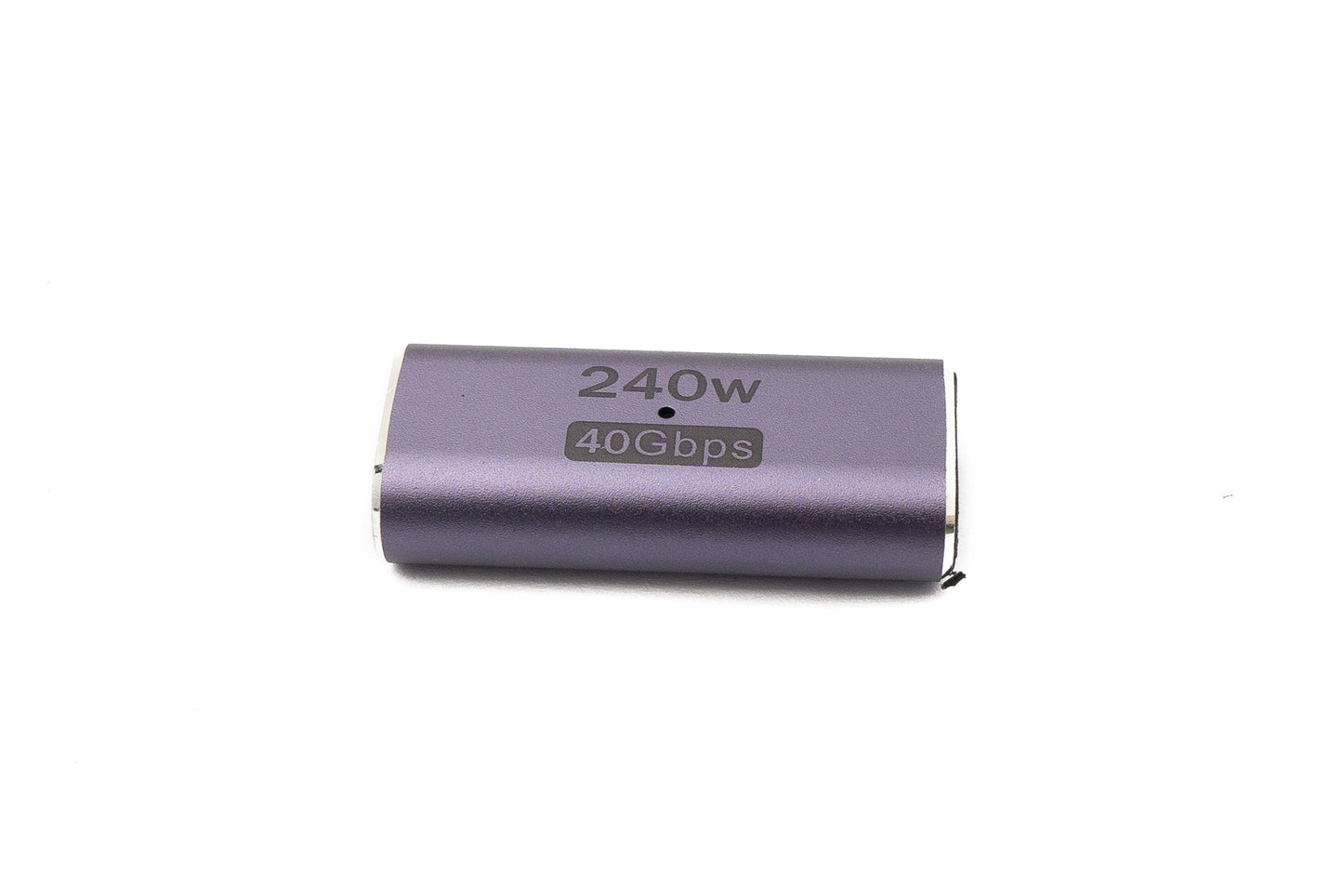 SYSTEM-S USB4 USB Adapter Typ C Buchse zu Buchse 40 Gbit/s USB 4.0 Kabel in Grau