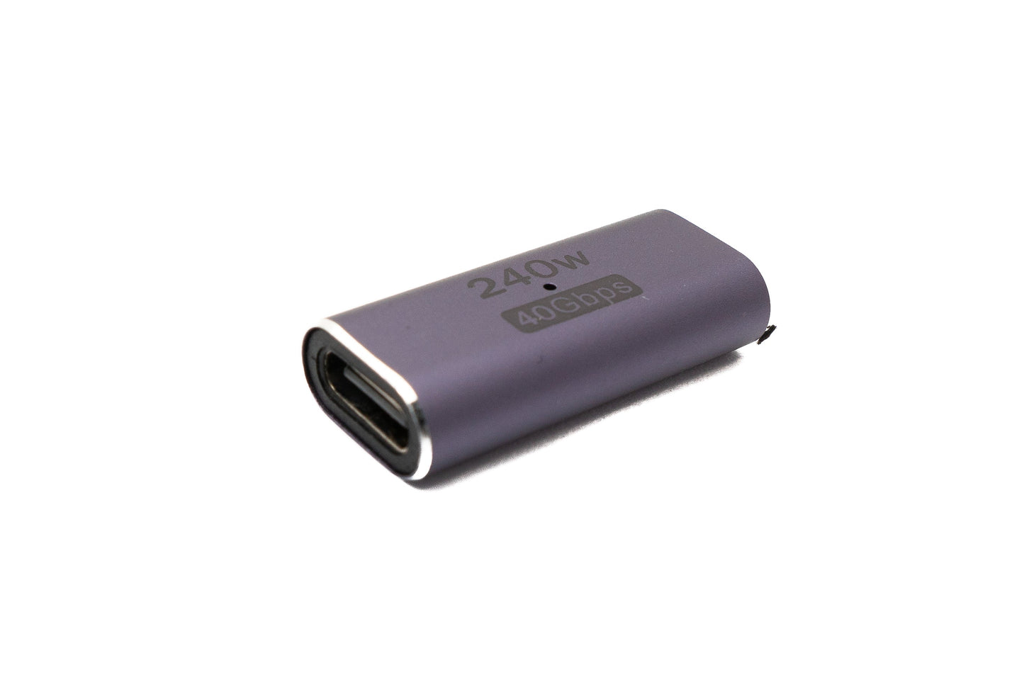 SYSTEM-S USB4 USB Adapter Typ C Buchse zu Buchse 40 Gbit/s USB 4.0 Kabel in Grau