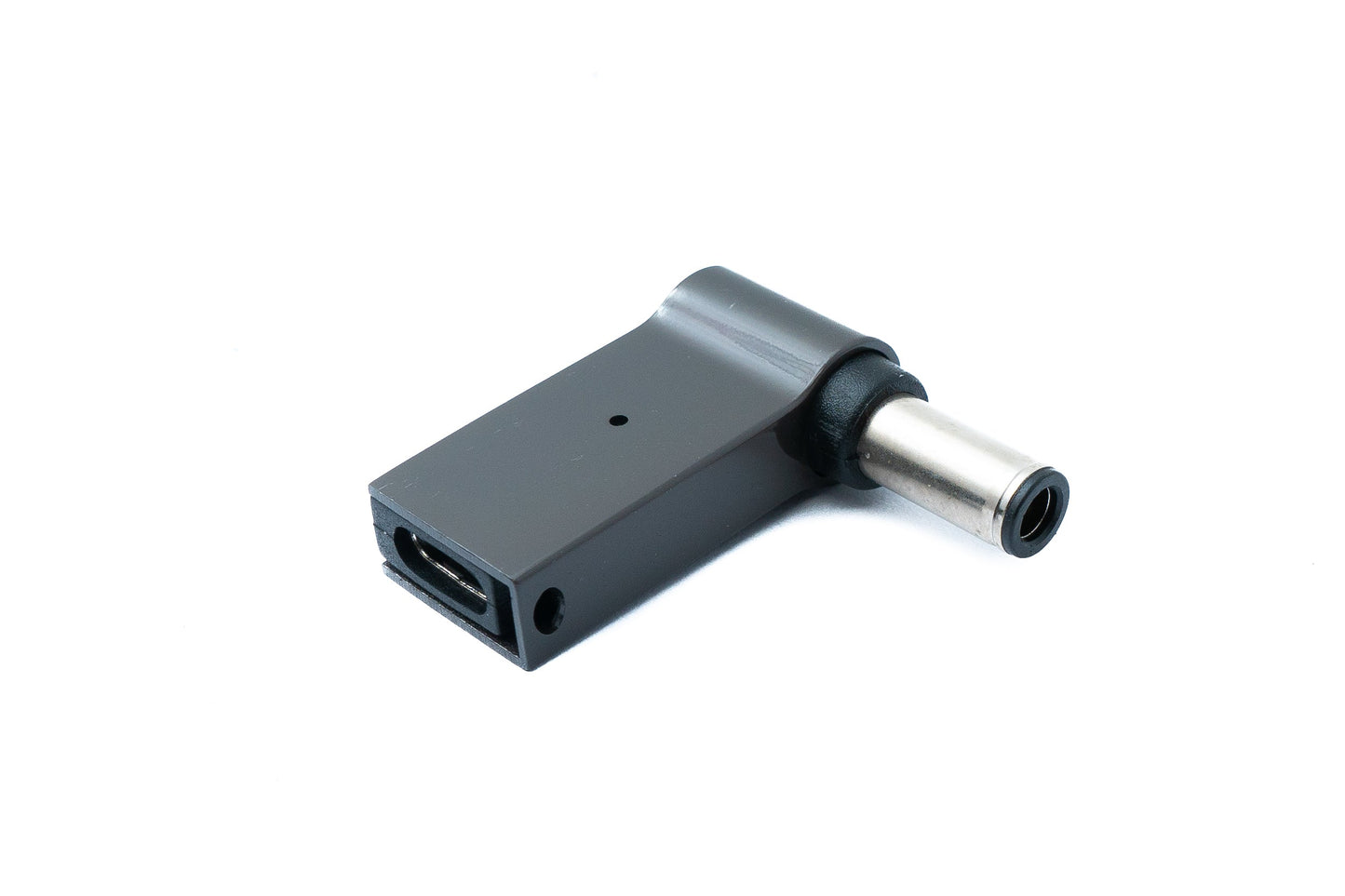 SYSTEM-S USB 3.1 Adapter Typ C Stecker zu DC 20V 6,0 x 0,6 mm Buchse in Grau