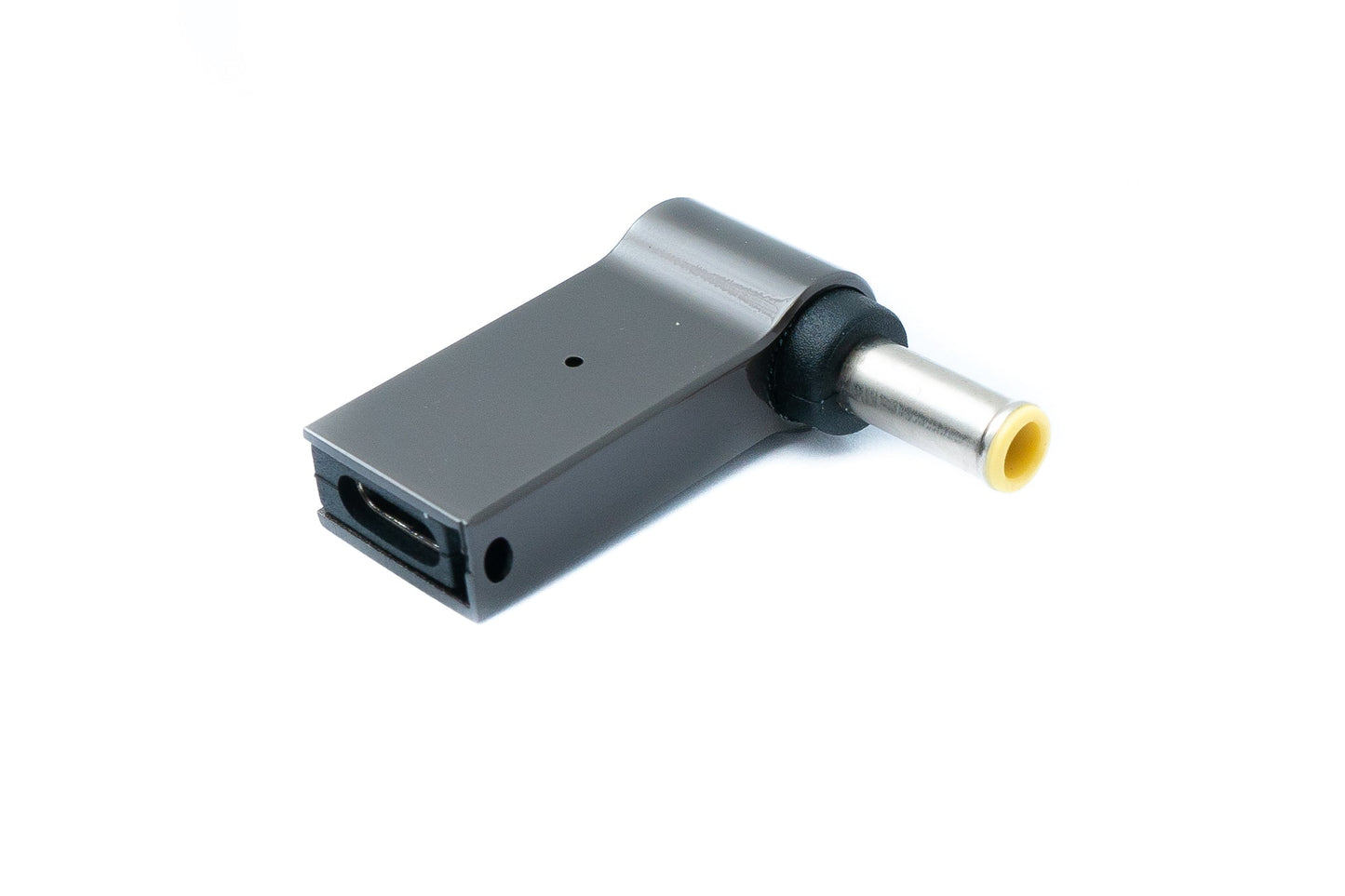 SYSTEM-S USB 3.1 Adapter Typ C Stecker zu DC 20V 5,0 x 3,0 mm Buchse in Grau
