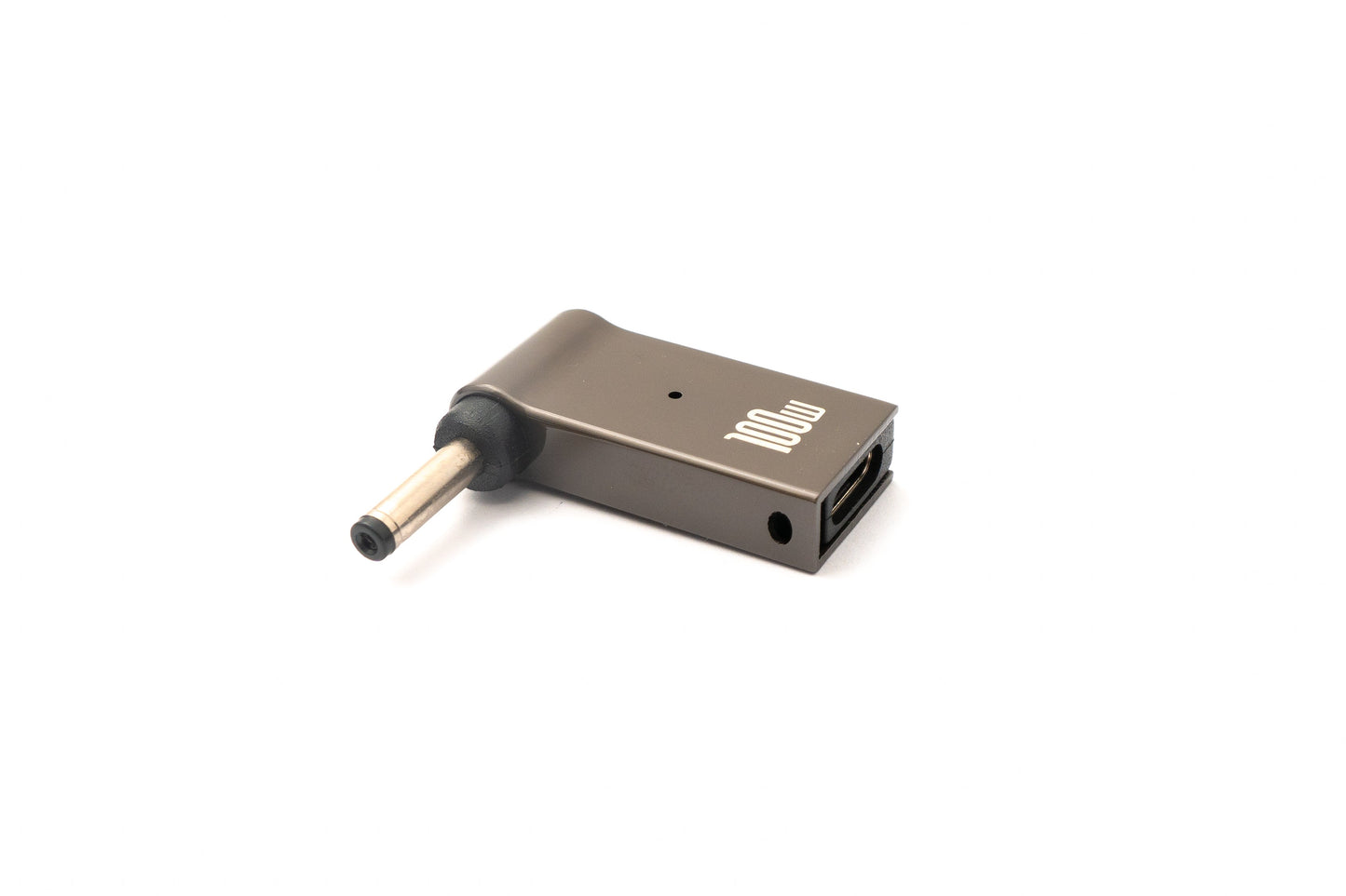 SYSTEM-S USB 3.1 Adapter Typ C Stecker zu DC 20V 3,5 x 1,35 mm Buchse in Grau