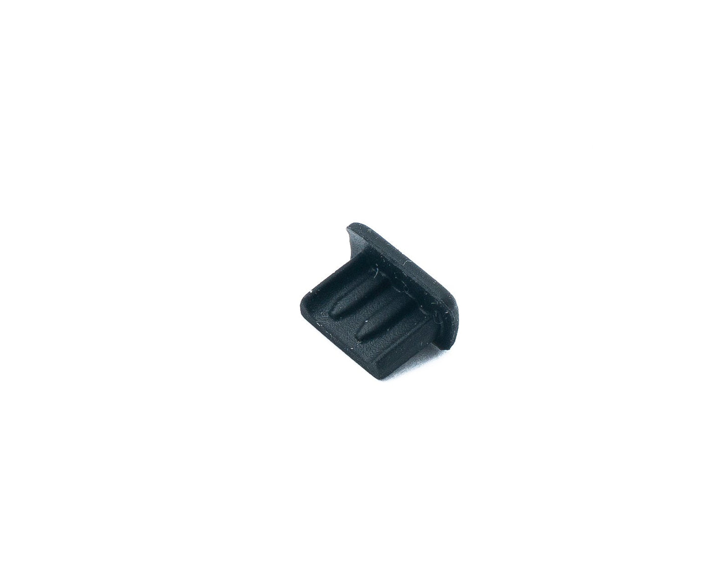 SYSTEM-S 10x Mini USB Port Cover Silicone Anti Dust Protection 7 x 2 mm Plug