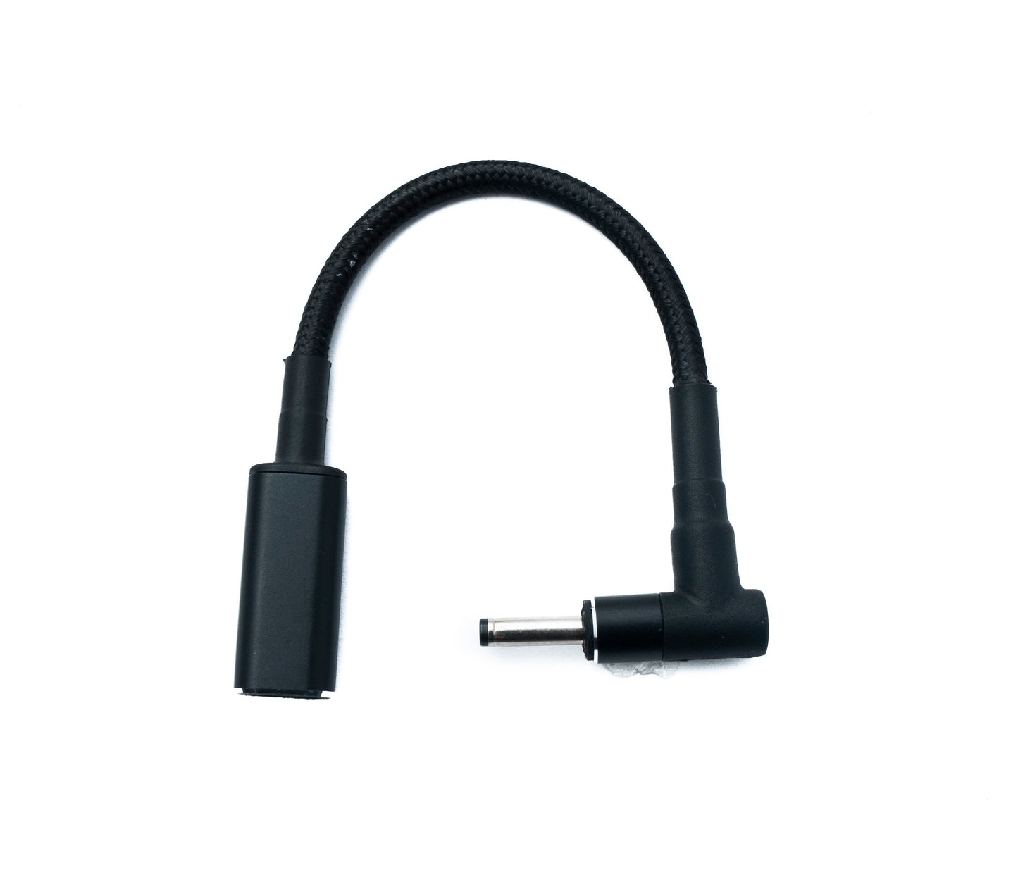 SYSTEM-S DC 20V Kabel 15 cm 3,5 x 1,35 Stecker zu USB 3.1 Typ C Buchse geflochten Winkel