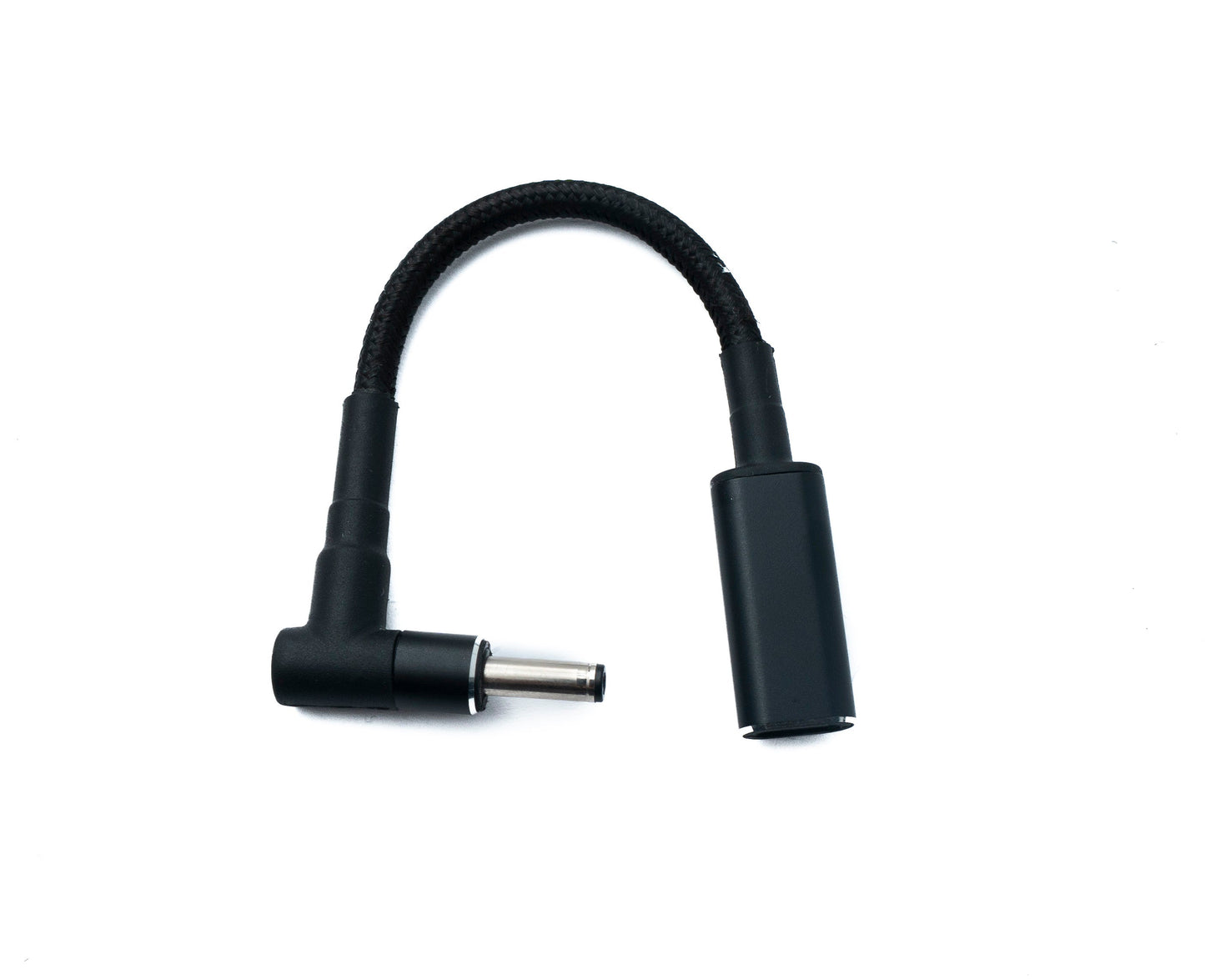 SYSTEM-S DC 20V Kabel 10 cm 4,0 x 1,35 Stecker zu USB 3.1 Typ C Buchse geflochten Winkel