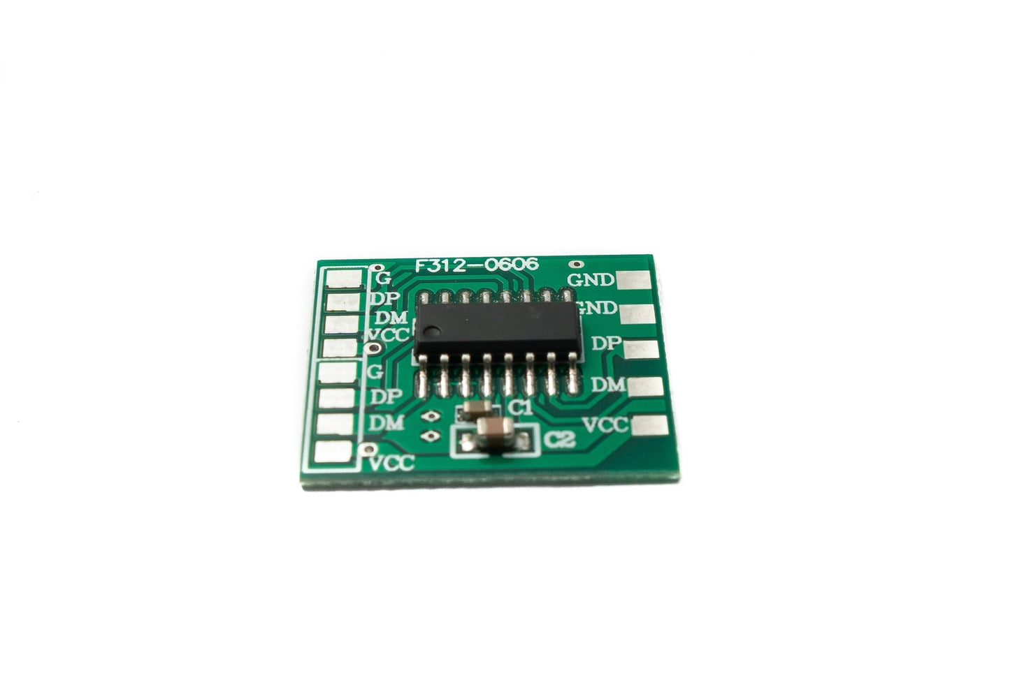 SYSTEM-S USB 2.0 PCBA Hub 1 zu 2 Splitter mit Hülle Leiterplatte Adapter in Schwarz