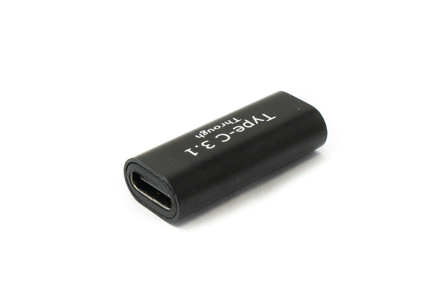 SYSTEM-S USB 3.1 Adapter Typ C Buchse zu Buchse Kabel in Schwarz