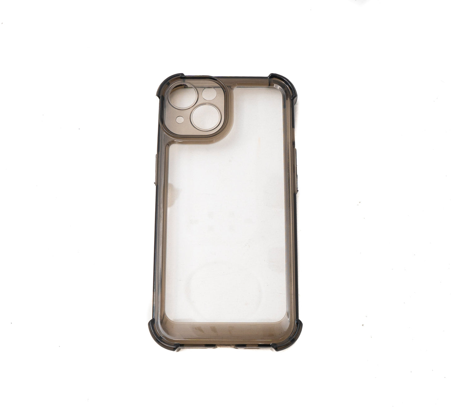 SYSTEM-S protective case shockproof made of TPU in black transparent case for iPhone 14
