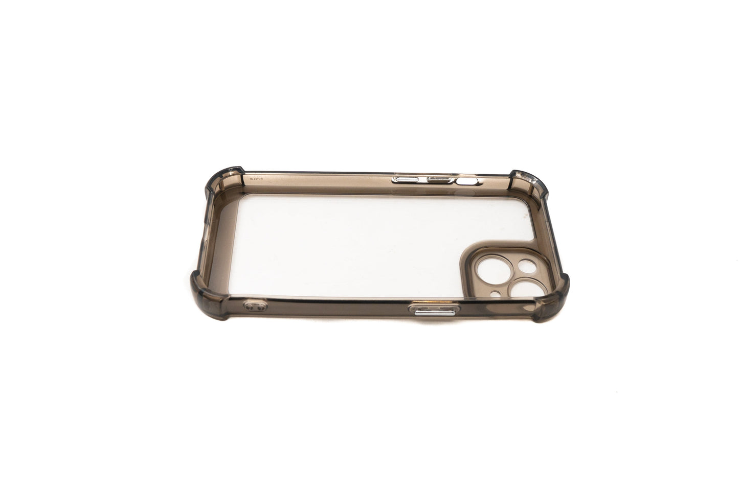 SYSTEM-S protective case shockproof made of TPU in black transparent case for iPhone 14