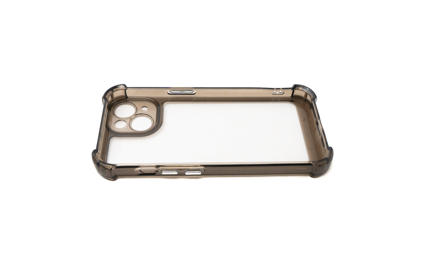 SYSTEM-S protective case shockproof made of TPU in black transparent case for iPhone 14