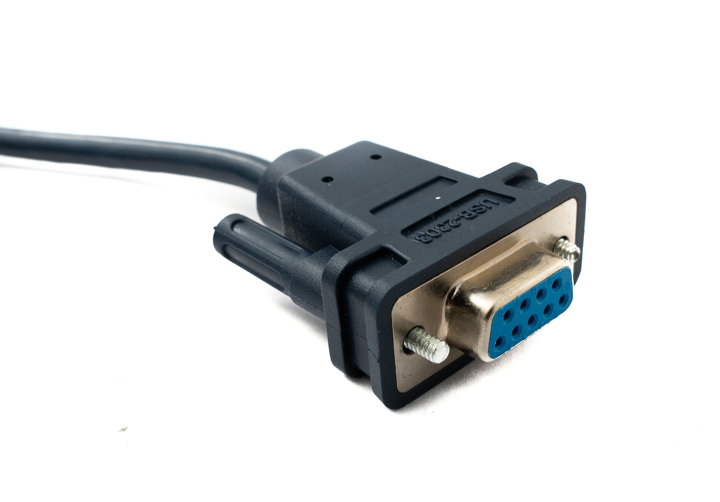 SYSTEM-S USB 2.0 Kabel 120 cm Typ A Stecker zu RS232 DB9 Buchse in Schwarz