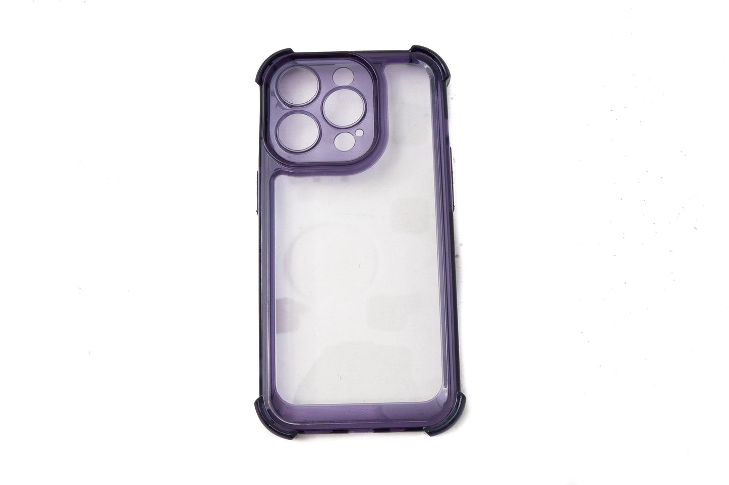 SYSTEM-S protective case shockproof made of TPU in purple transparent case for iPhone 14 Pro