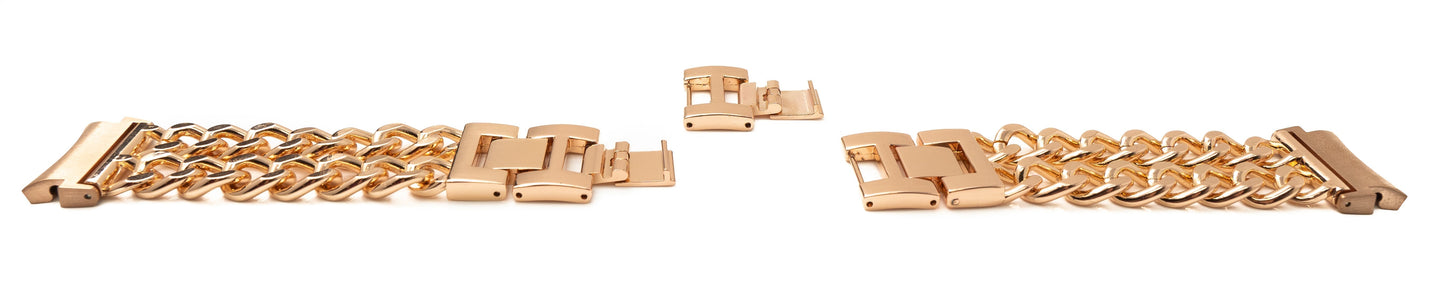 SYSTEM-S 20 mm metal strap for Samsung Galaxy Watch 4 Smartwatch in pink