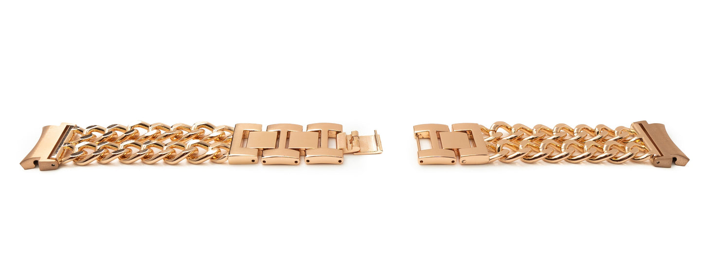 SYSTEM-S 20 mm metal strap for Samsung Galaxy Watch 4 Smartwatch in pink