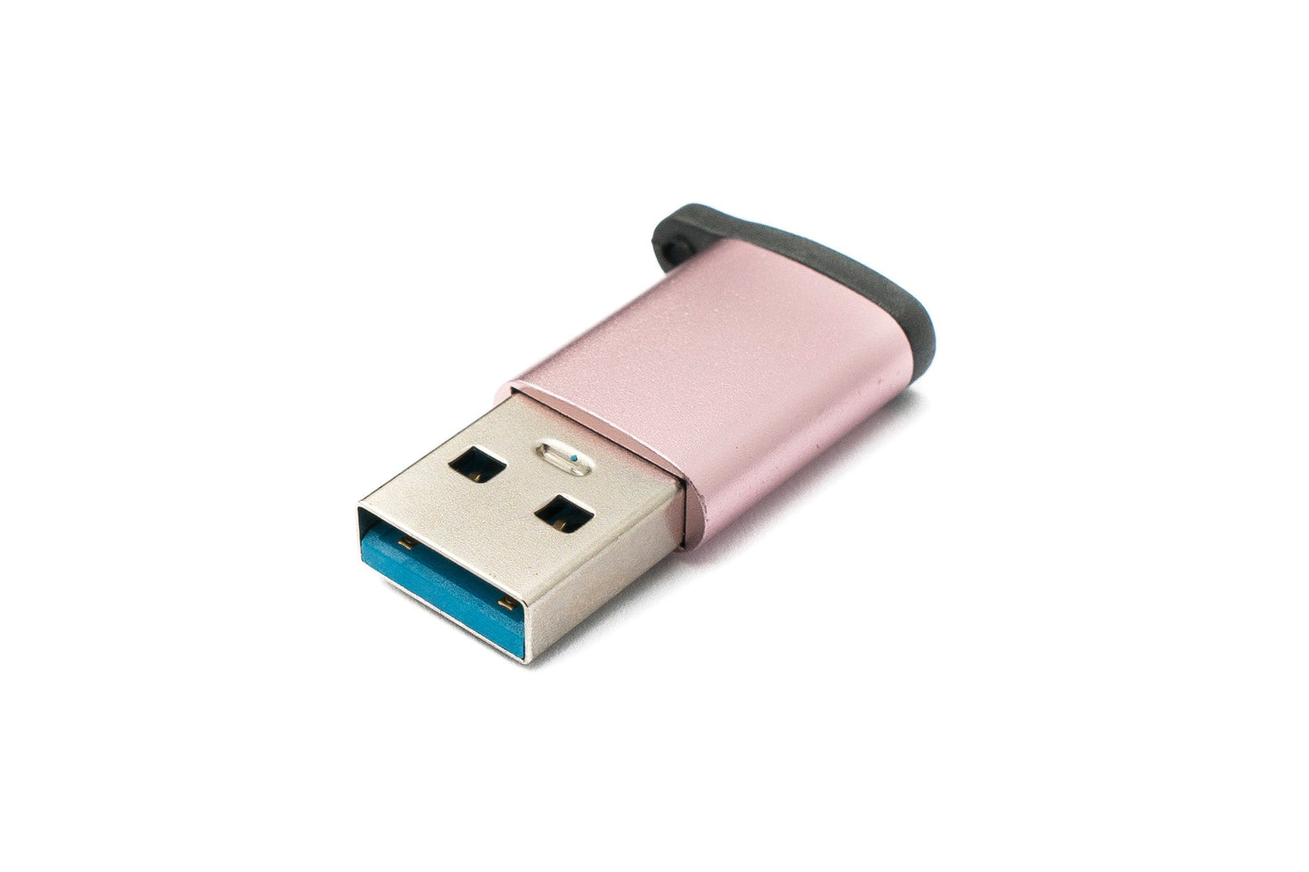 SYSTEM-S USB 3.1 Adapter Typ C Buchse zu 3.0 A Stecker Schlaufe 5 Gbit/s 100W in Pink