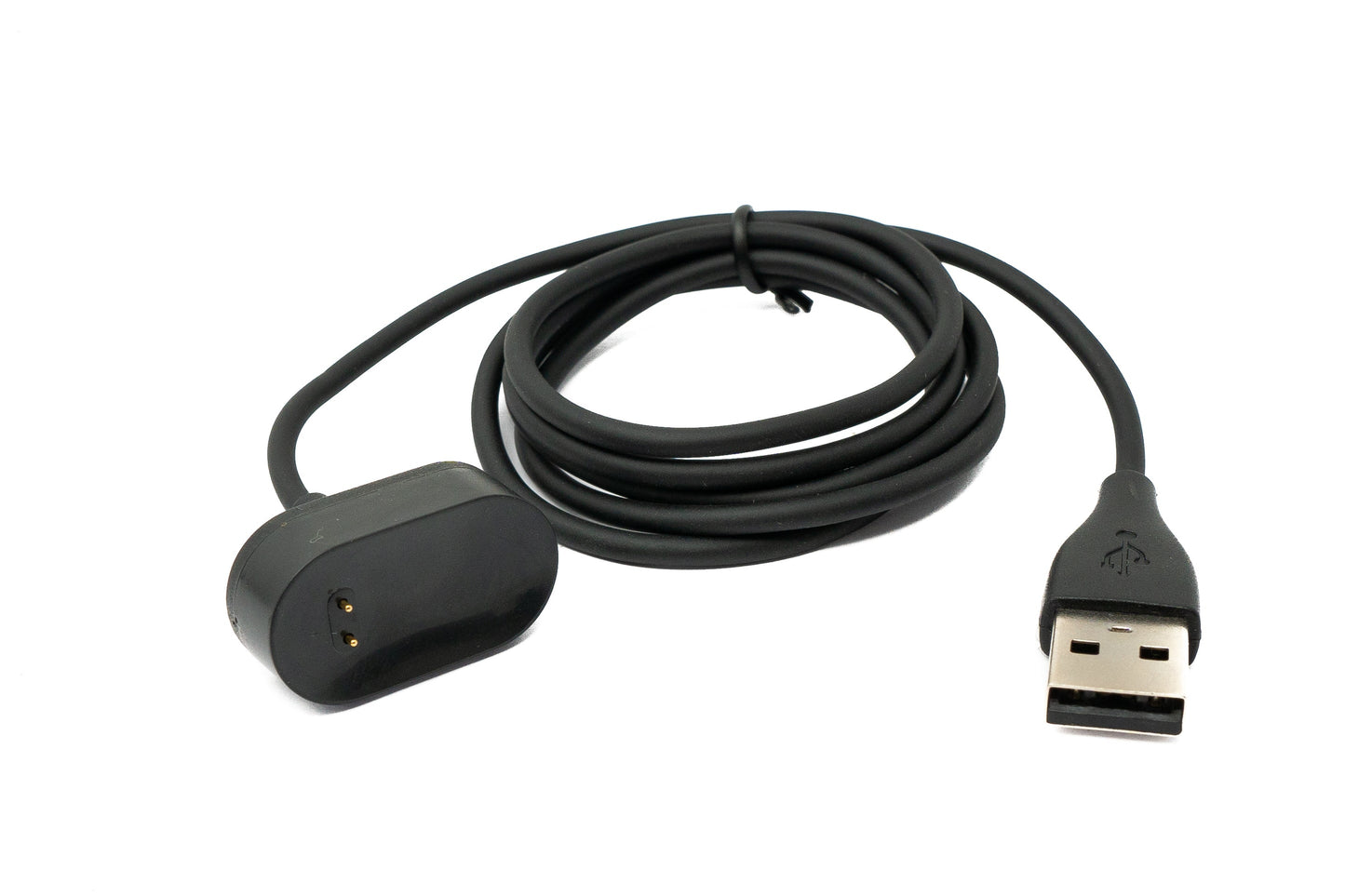 SYSTEM-S USB 2.0 Kabel 92 cm Ladekabel für Fitbit Inspire HR Ace 2 Smartwach in Schwarz