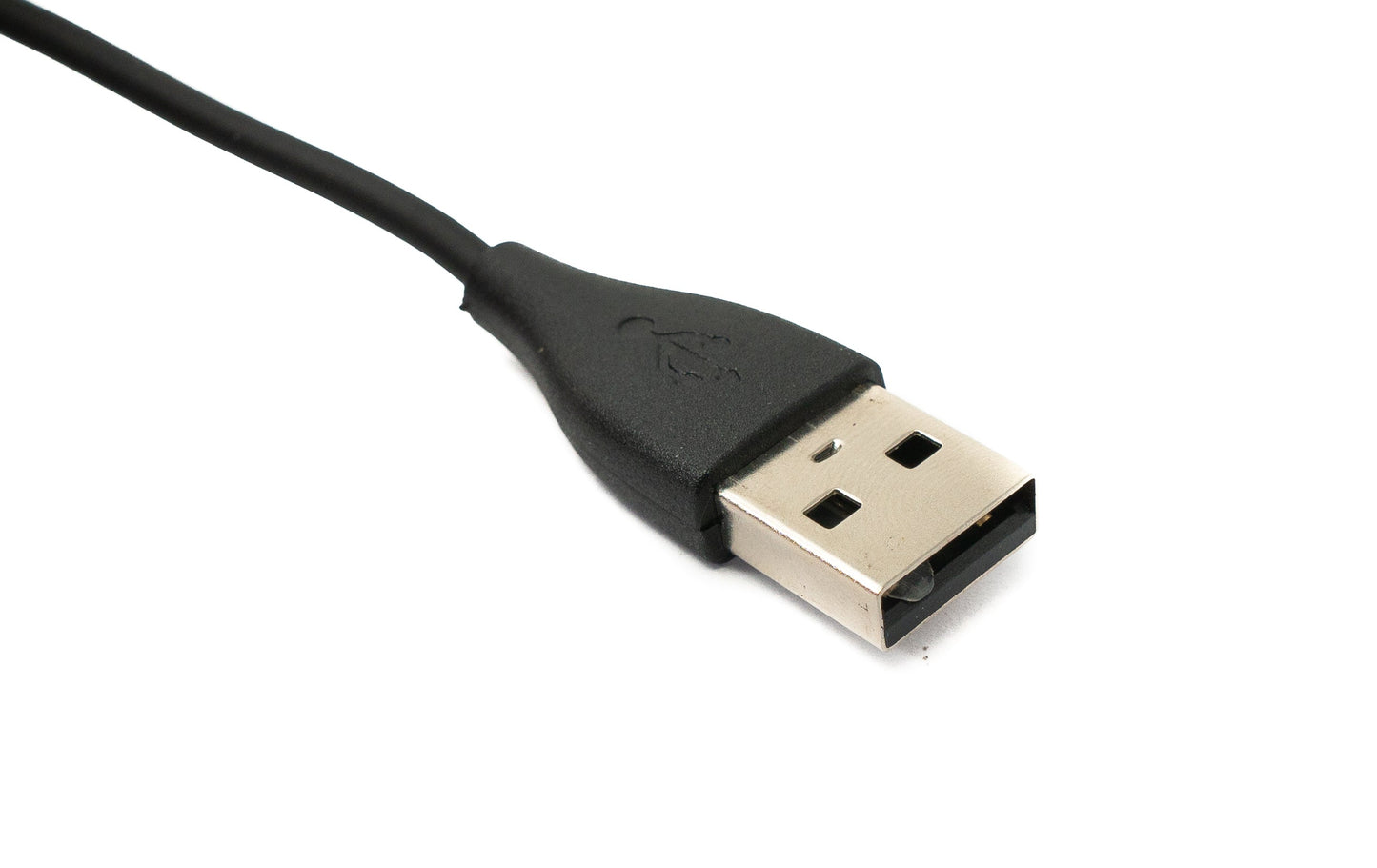 SYSTEM-S USB 2.0 Kabel 120 cm Ladestation für Fitbit Charge 3 Smartwatch in Schwarz