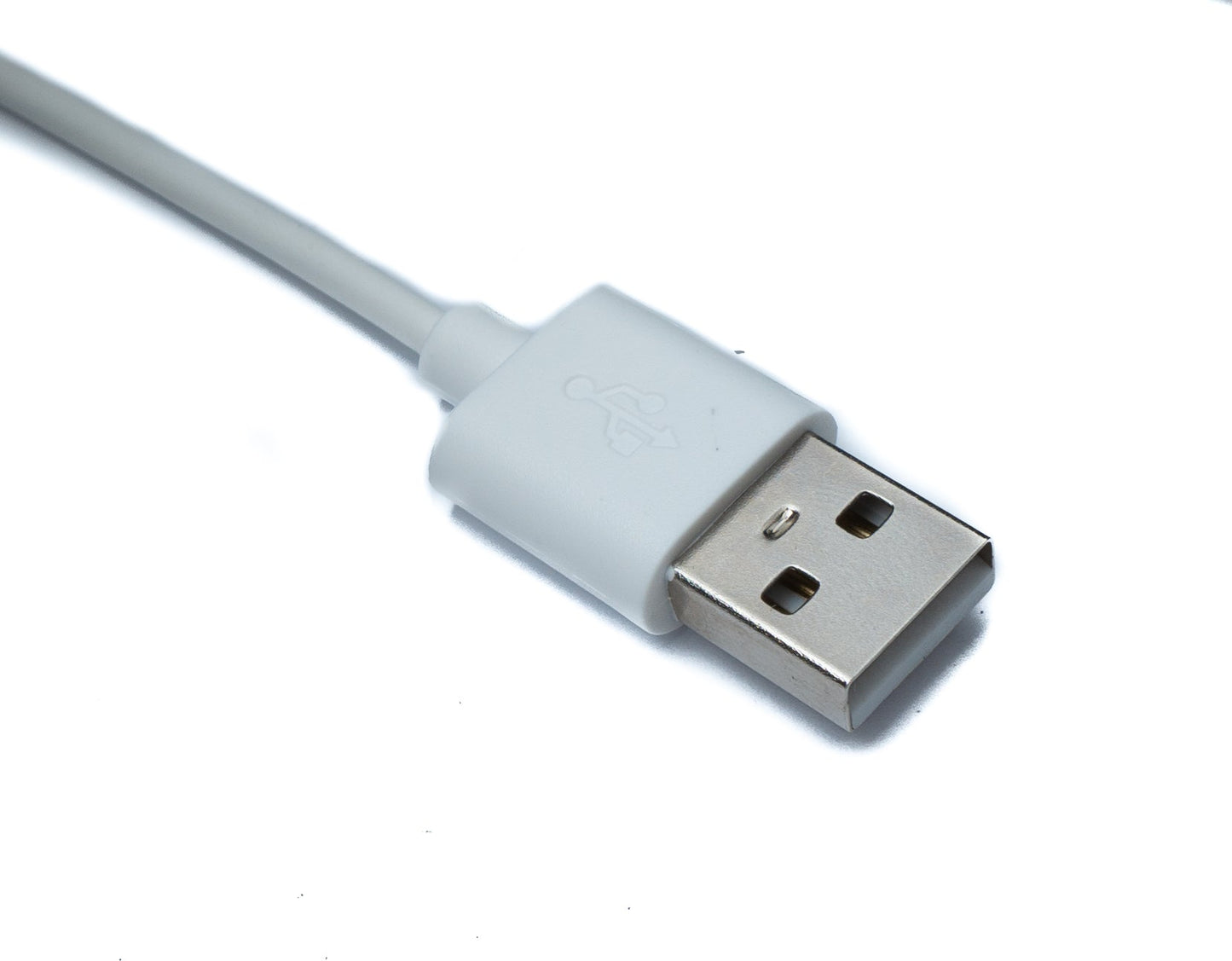 USB 2.0 Kabel 100 cm für Oppo Watch 4 3 2 1 pro SE für OnePlus Watch 2 Smartwatch in Weiß