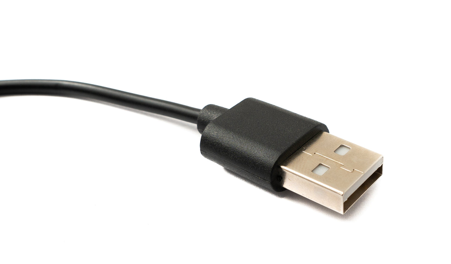 SYSTEM-S USB 2.0 Kabel 100 cm Ladestation für Xiaomi Watch S2 42 46 mm Smartwatch Schwarz