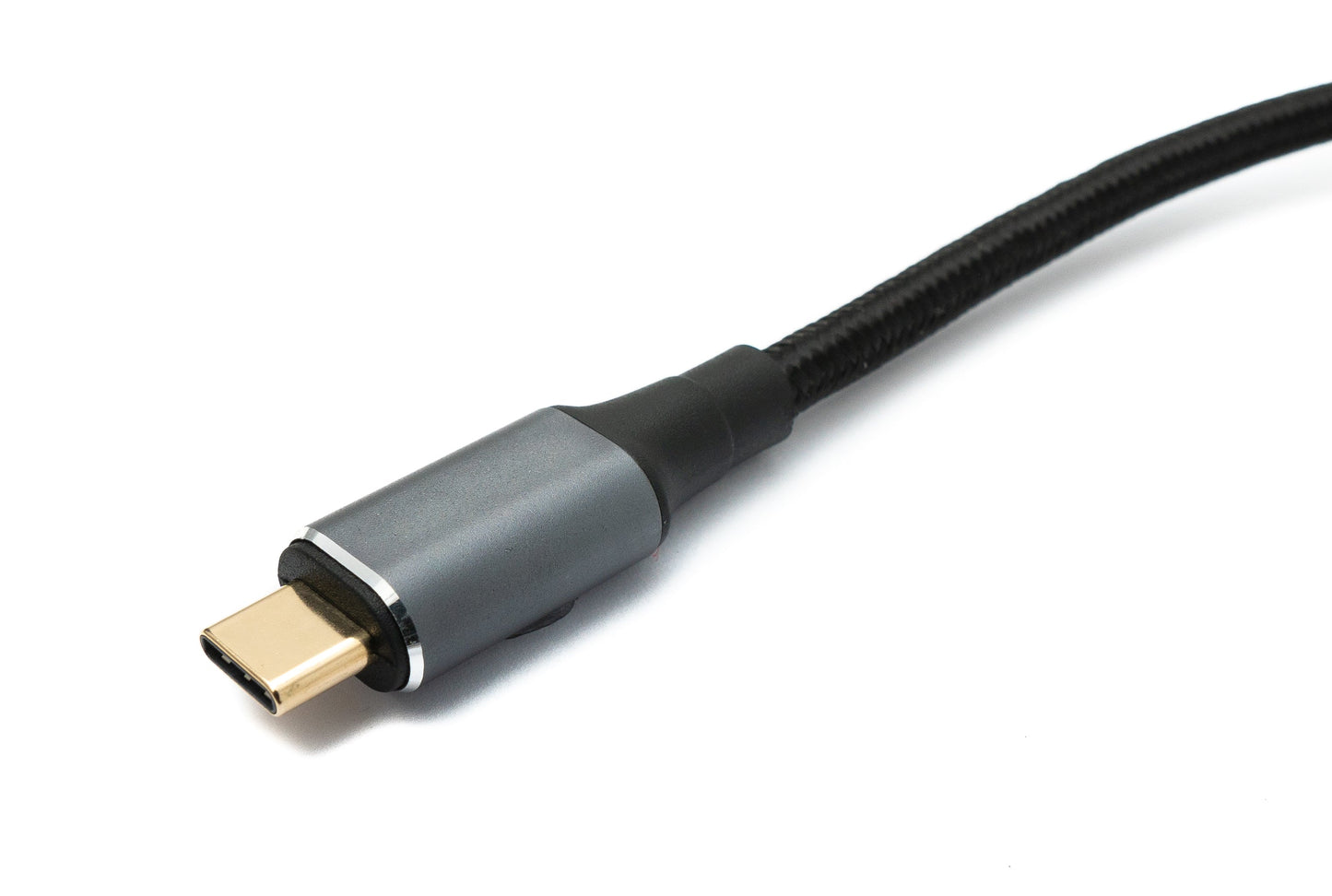SYSTEM-S USB4 USB cable 30 cm Type C male to male 40 Gbit/s USB 4.0 braided angle