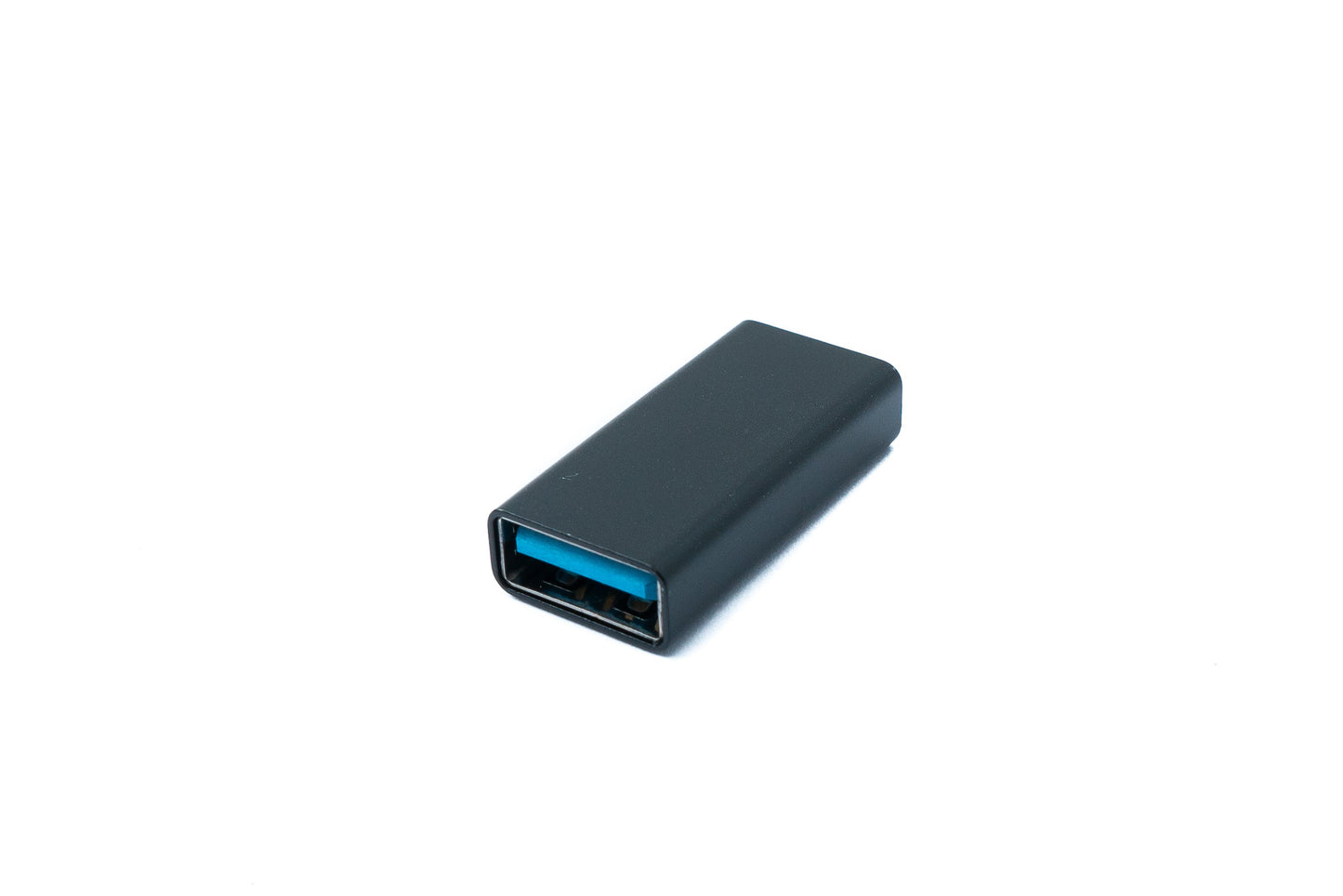 SYSTEM-S USB 3.1 Adapter Typ C Buchse zu 3.0 A Buchse Adapter 5 Gbit/s in Schwarz