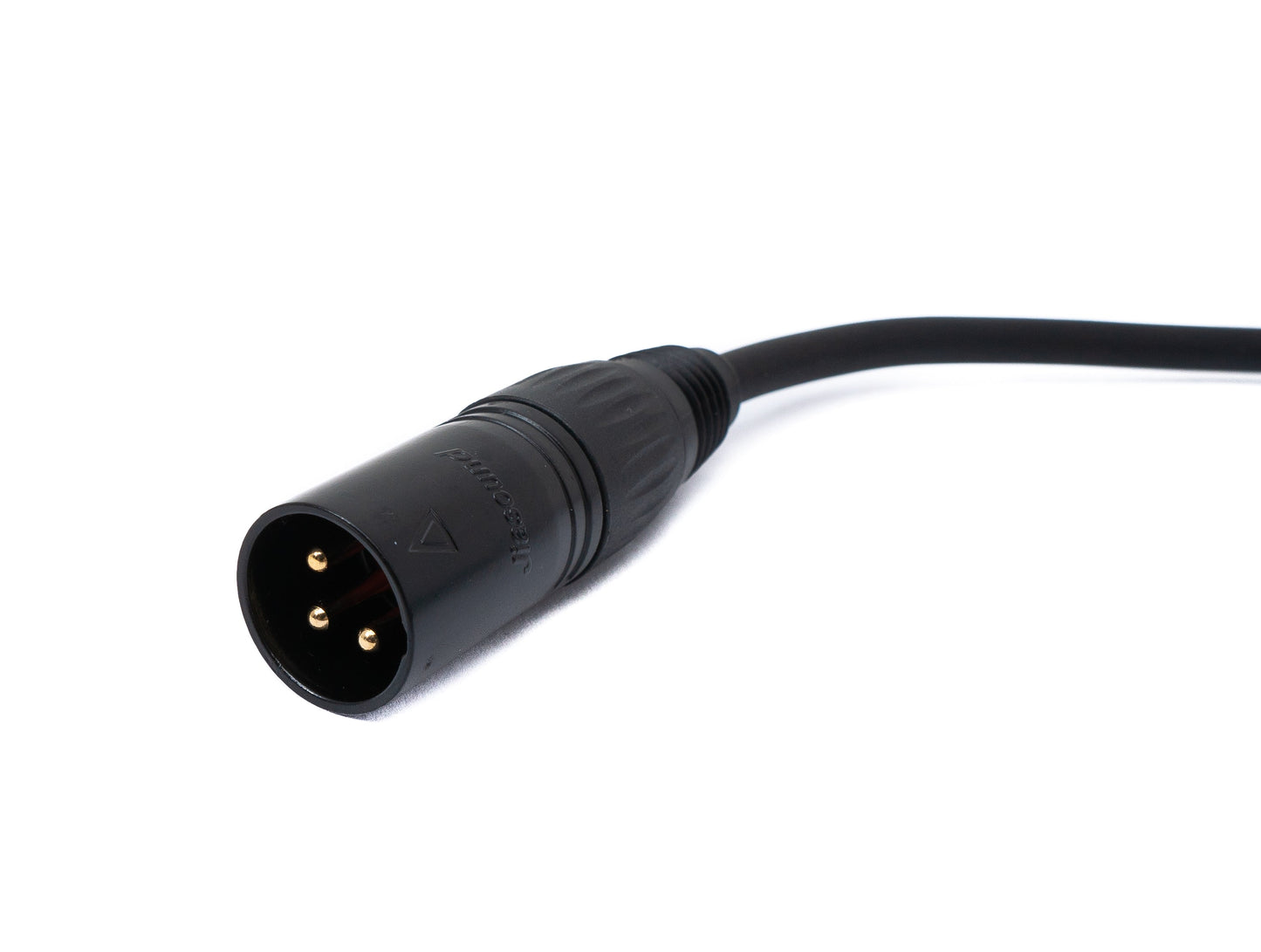 SYSTEM-S Audio Kabel 5 m XLR 3 polig Stecker zu Buchse AUX in Schwarz
