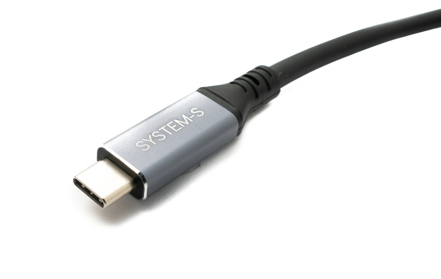 SYSTEM-S USB4 80 cm cable Type C male to male angled 40 Gbit/s 240 W USB 4.0 cable