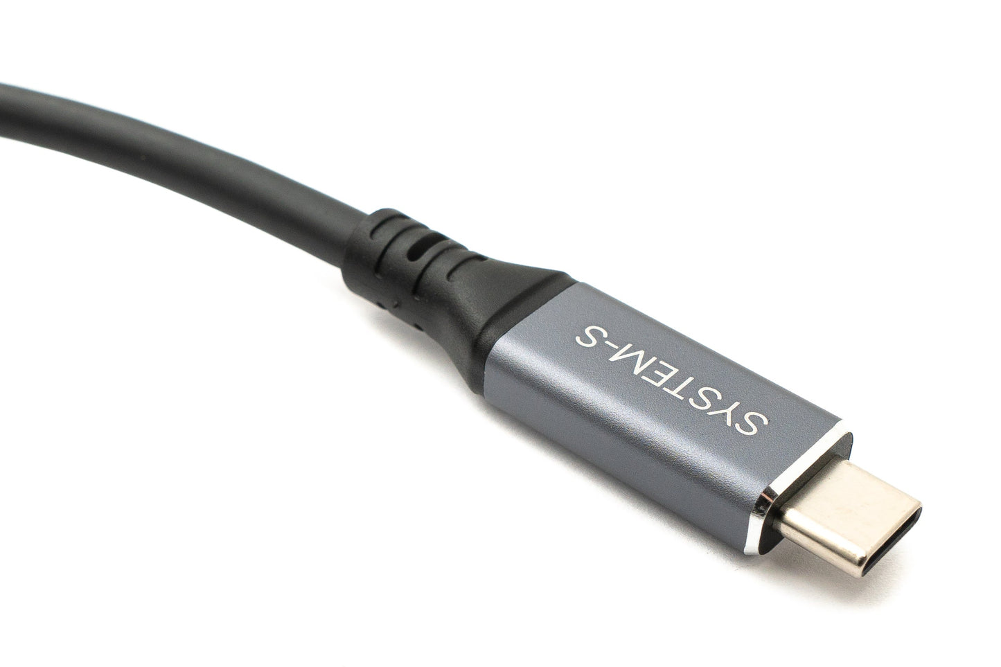 SYSTEM-S USB4 USB 150 cm Kabel Typ C Stecker zu Stecker Winkel 40 Gbit/s 240 W USB 4.0 Kabel