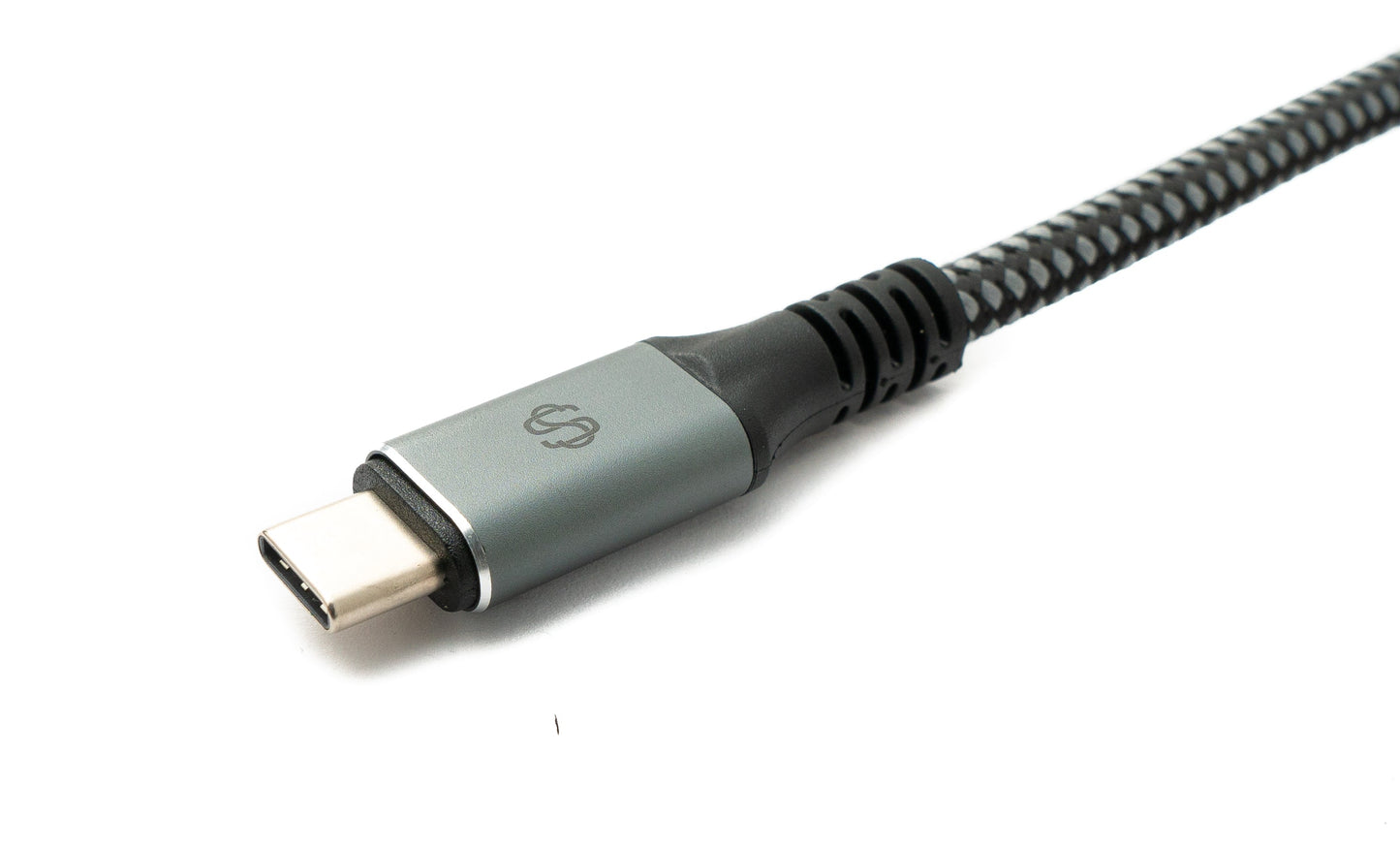 SYSTEM-S USB4 USB 80 cm Kabel Typ C Stecker zu Stecker geflochten 40 Gbit/s 240 W USB 4.0 Kabel