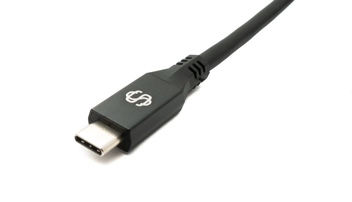 SYSTEM-S USB4 USB 250 cm Kabel Typ C Stecker zu Stecker 40 Gbit/s 240 W USB 4.0 Kabel