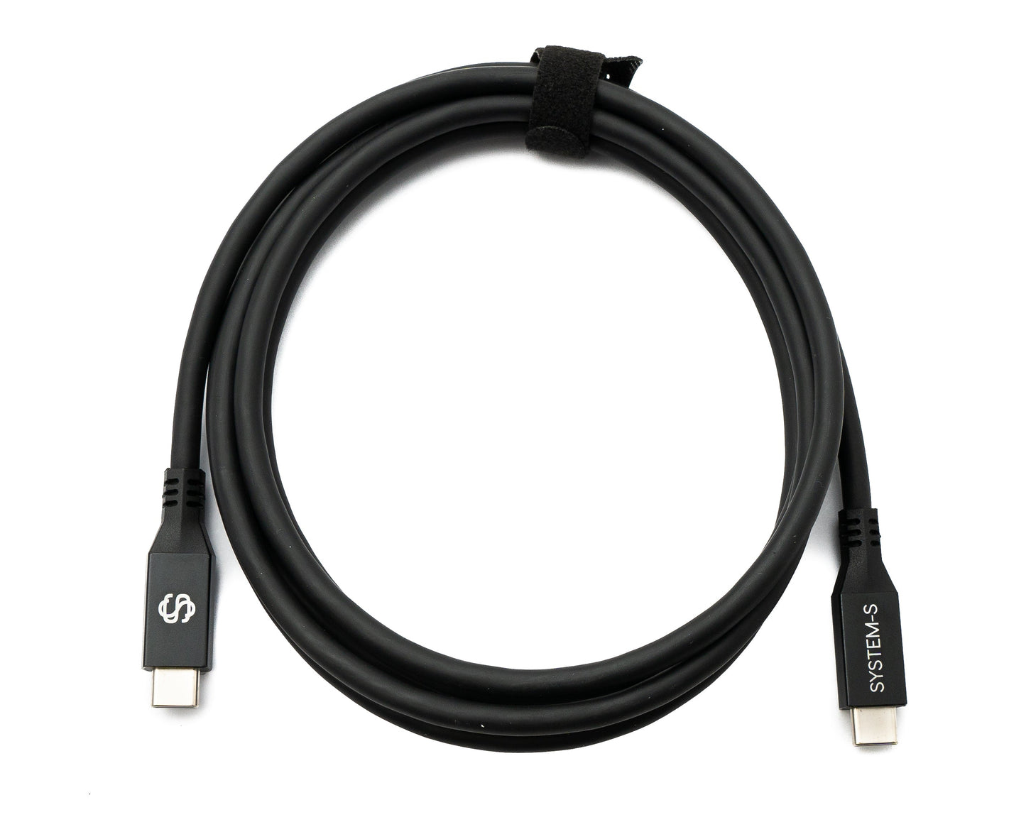 SYSTEM-S USB4 USB 200 cm Kabel Typ C Stecker zu Stecker 40 Gbit/s 240 W USB 4.0 Kabel